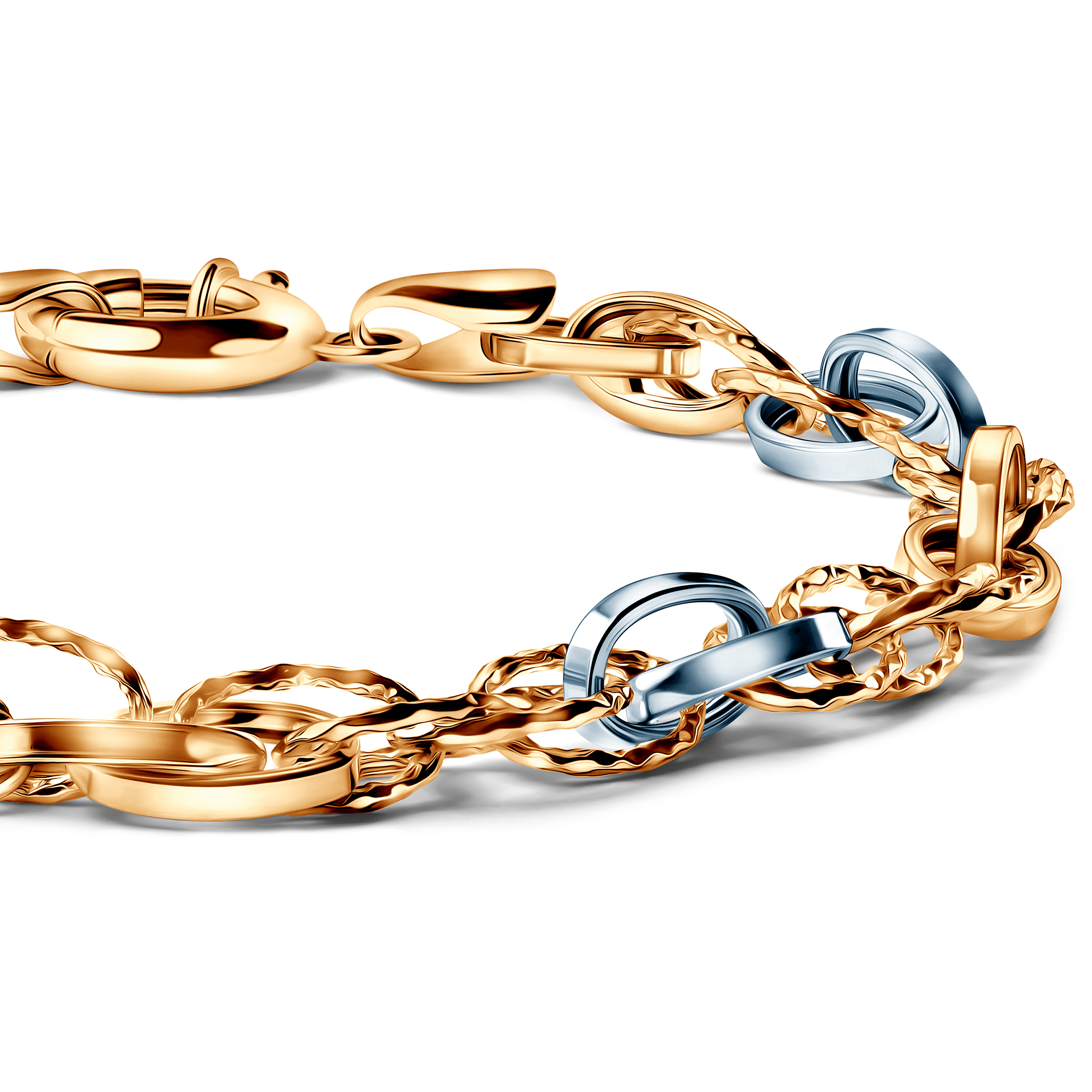 Bransoletka Savicki 5,3mm: dwukolorowe złoto 585