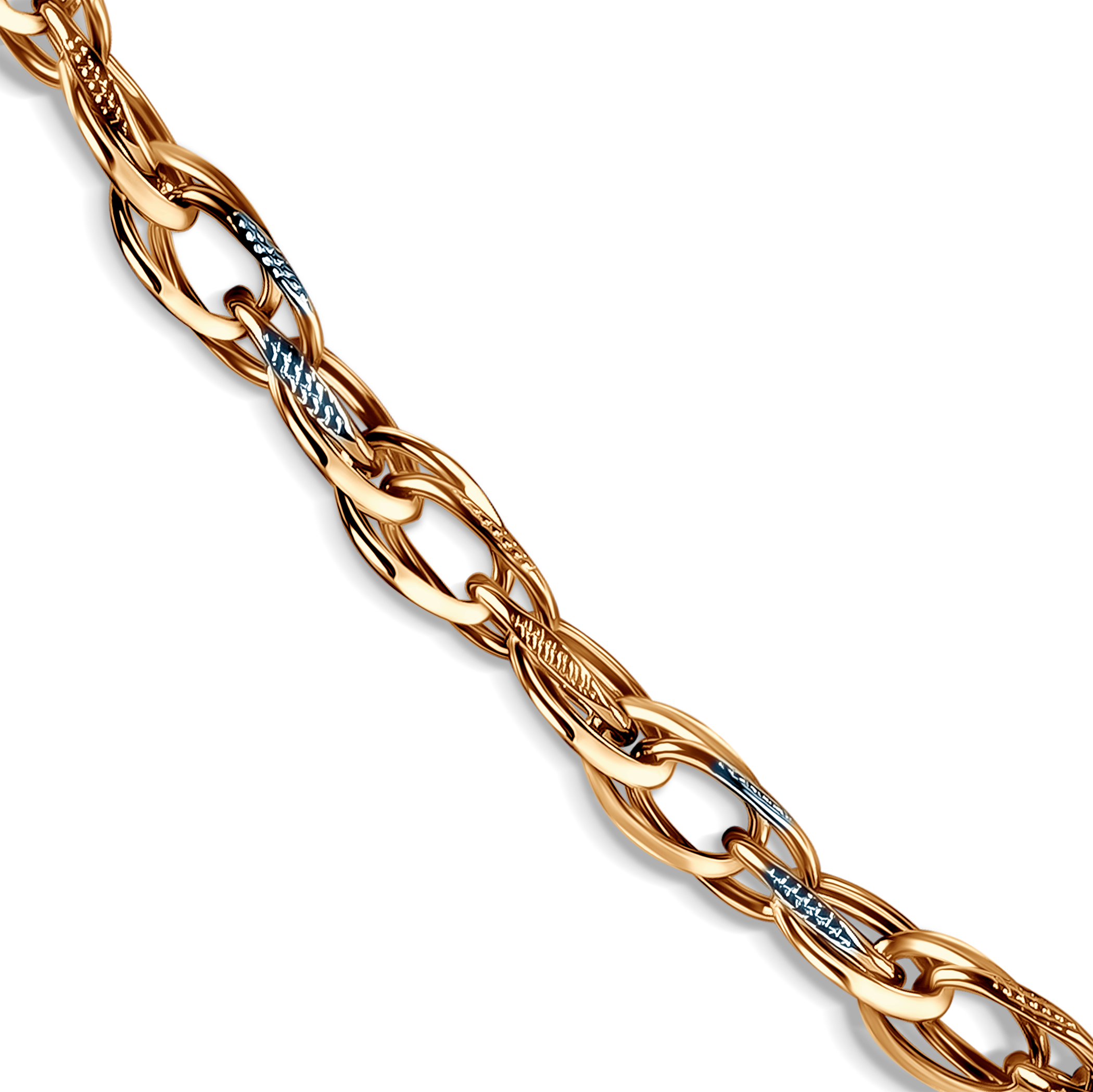 Naszyjnik Savicki 5,0mm: dwukolorowe złoto 585