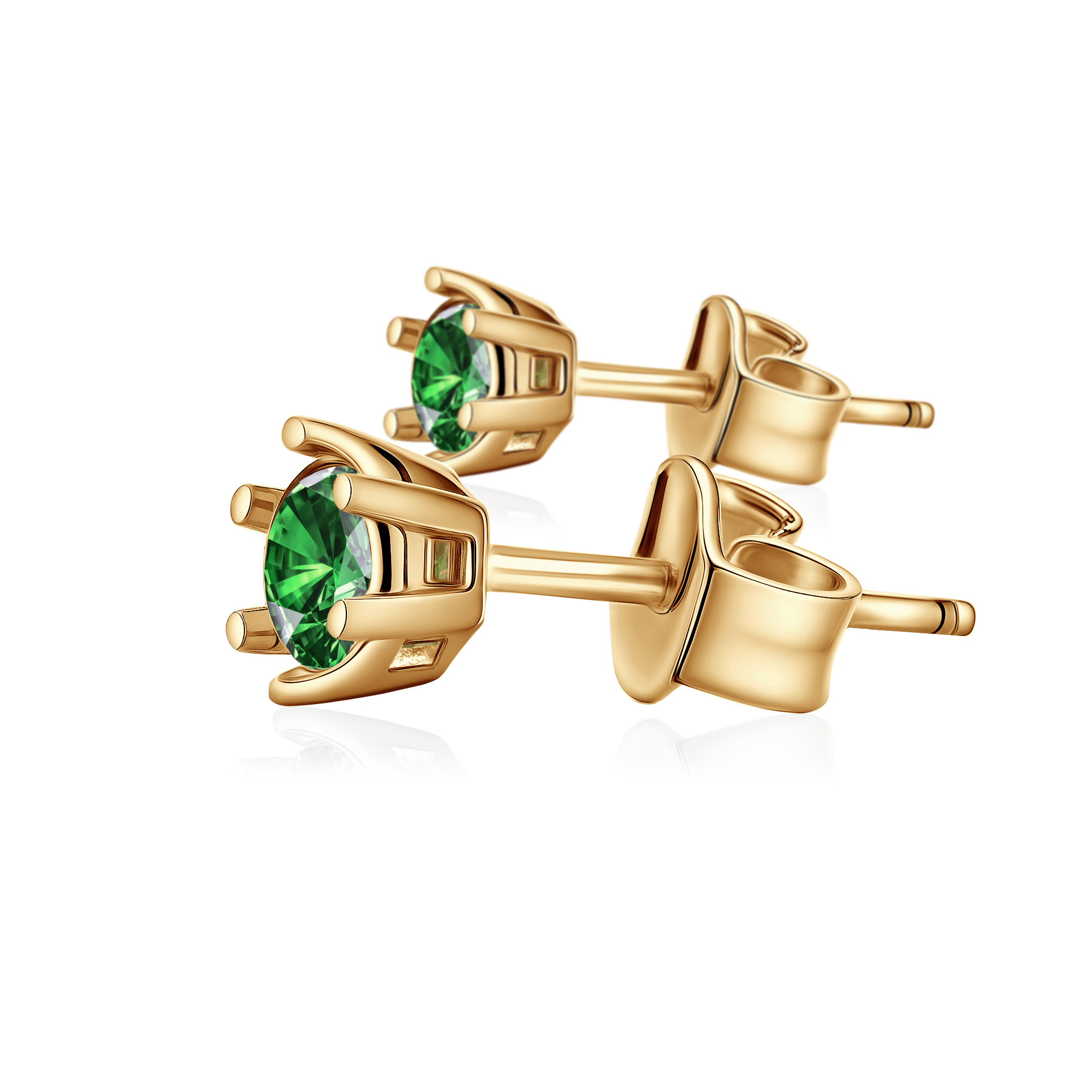 Ohrringe Savicki: Gold, Zirkonia