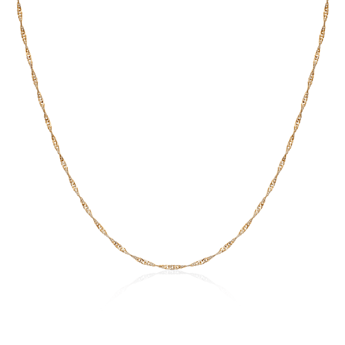 Łańcuszek Savicki 1,3mm: złoty 585, singapur