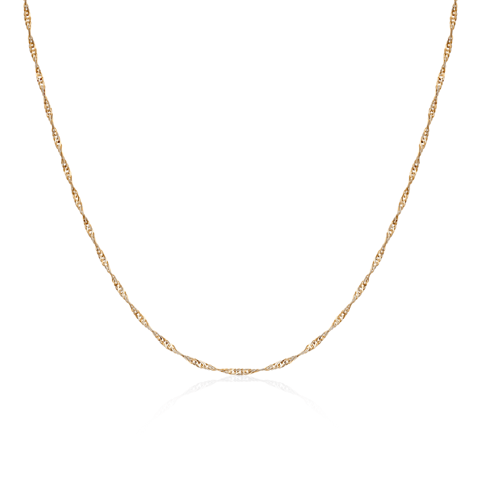 Łańcuszek Savicki 1,3mm: złoty 585, singapur