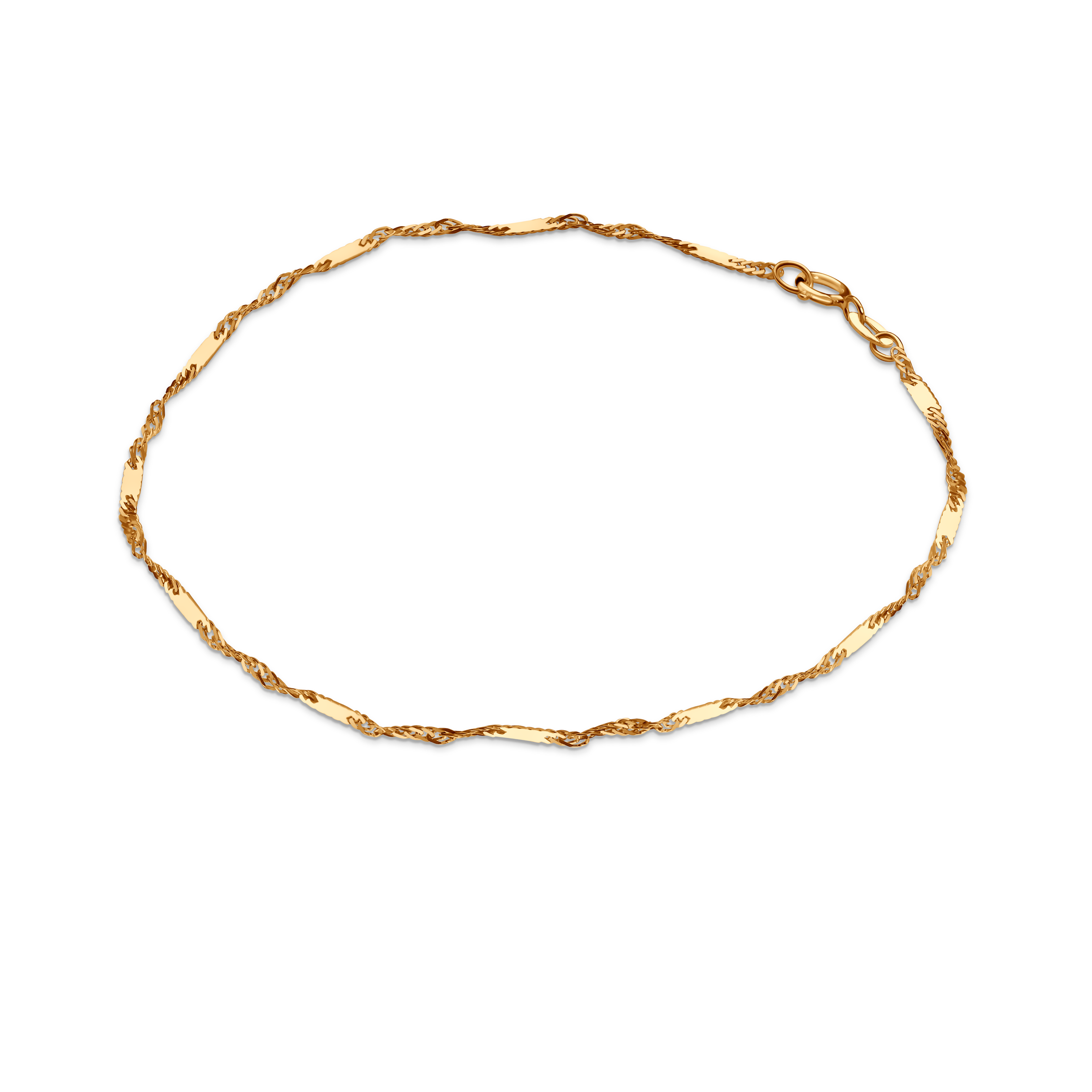 Bransoletka Łańcuszkowa singapur złota 585 2,1mm 18cm