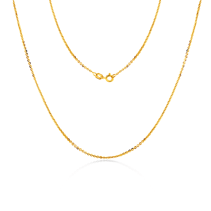 Łańcuszek Savicki 1,1mm: złoty 585, rolo