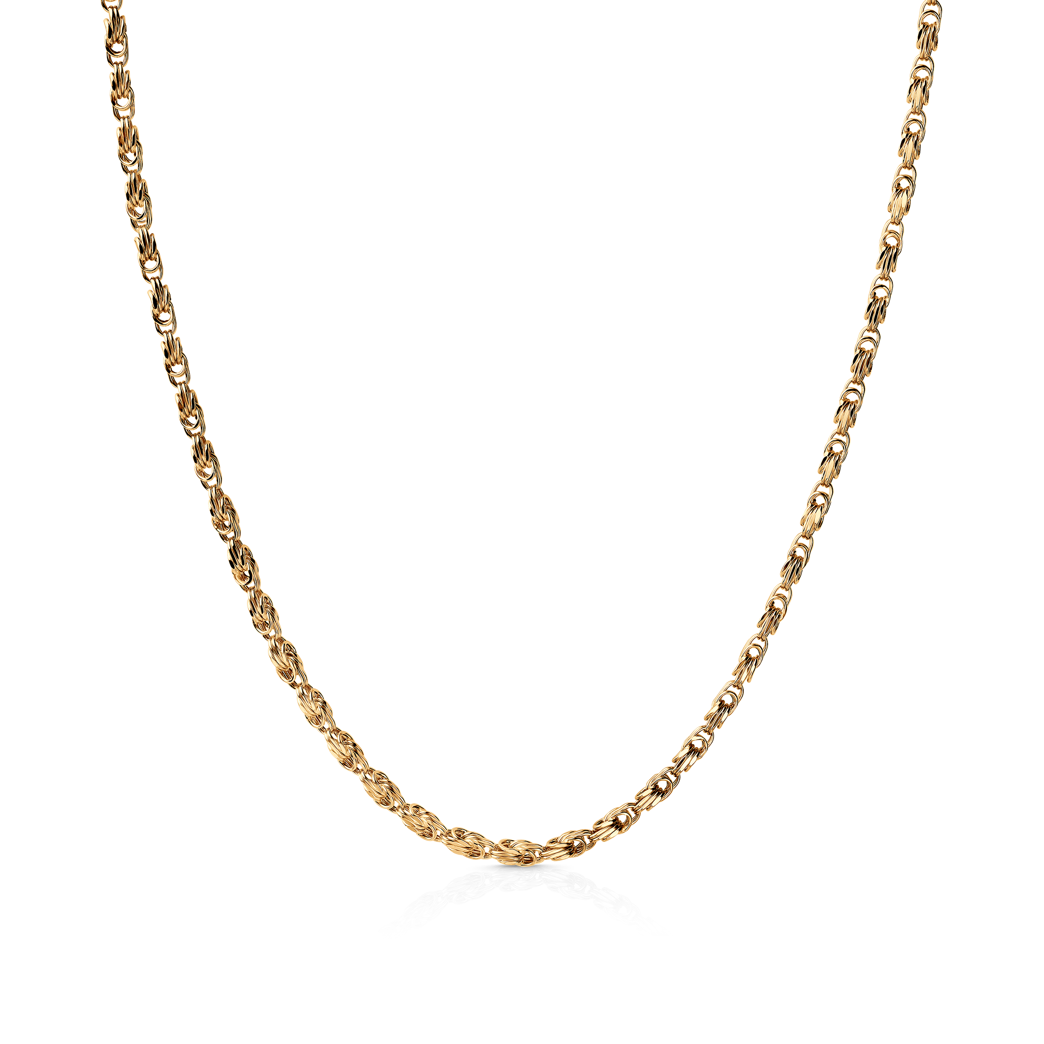 Łańcuszek Savicki 1,75mm: złoty 585, królewski kwadratowy