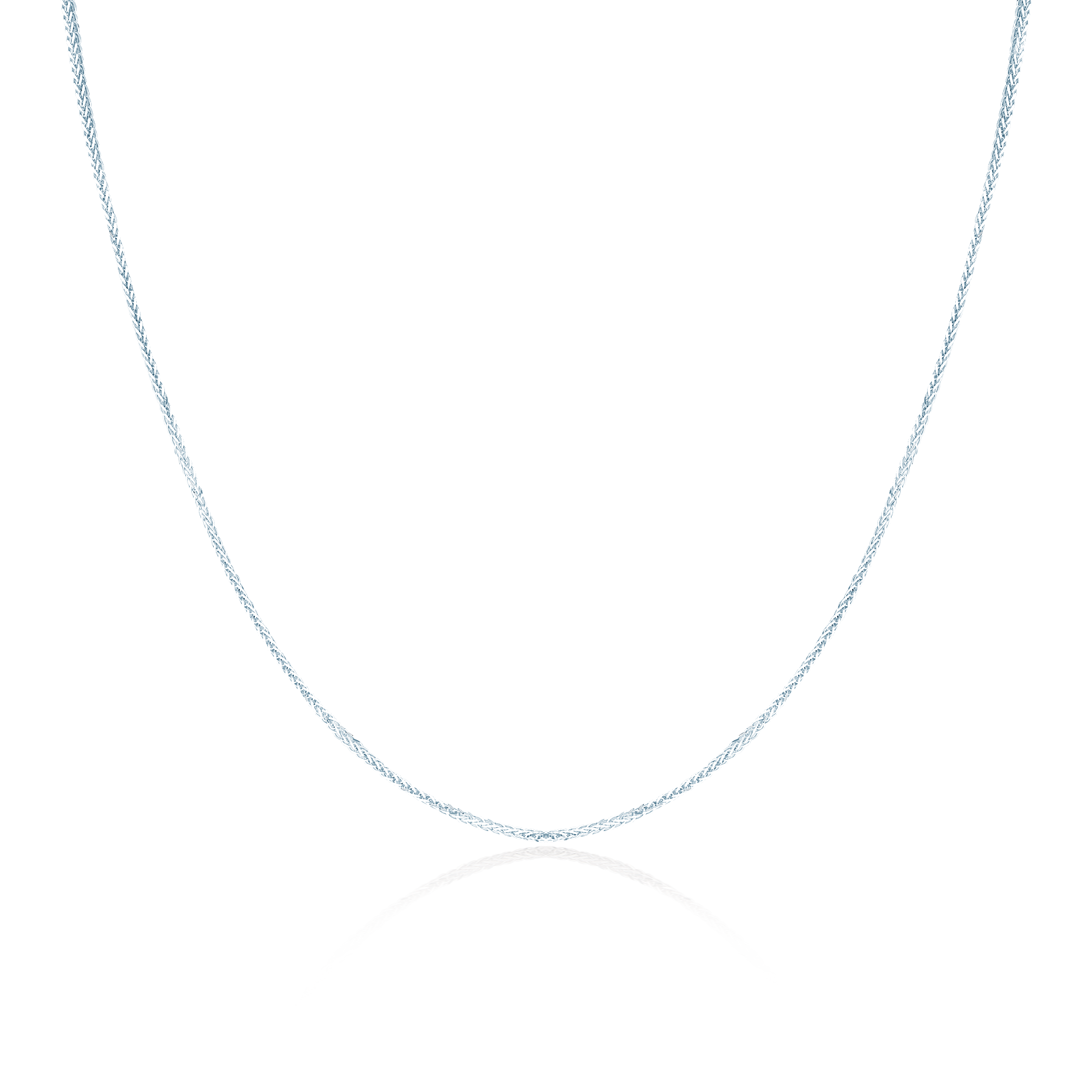 Łańcuszek Savicki 0,9mm: białe złoto 585, lisi ogon - 3