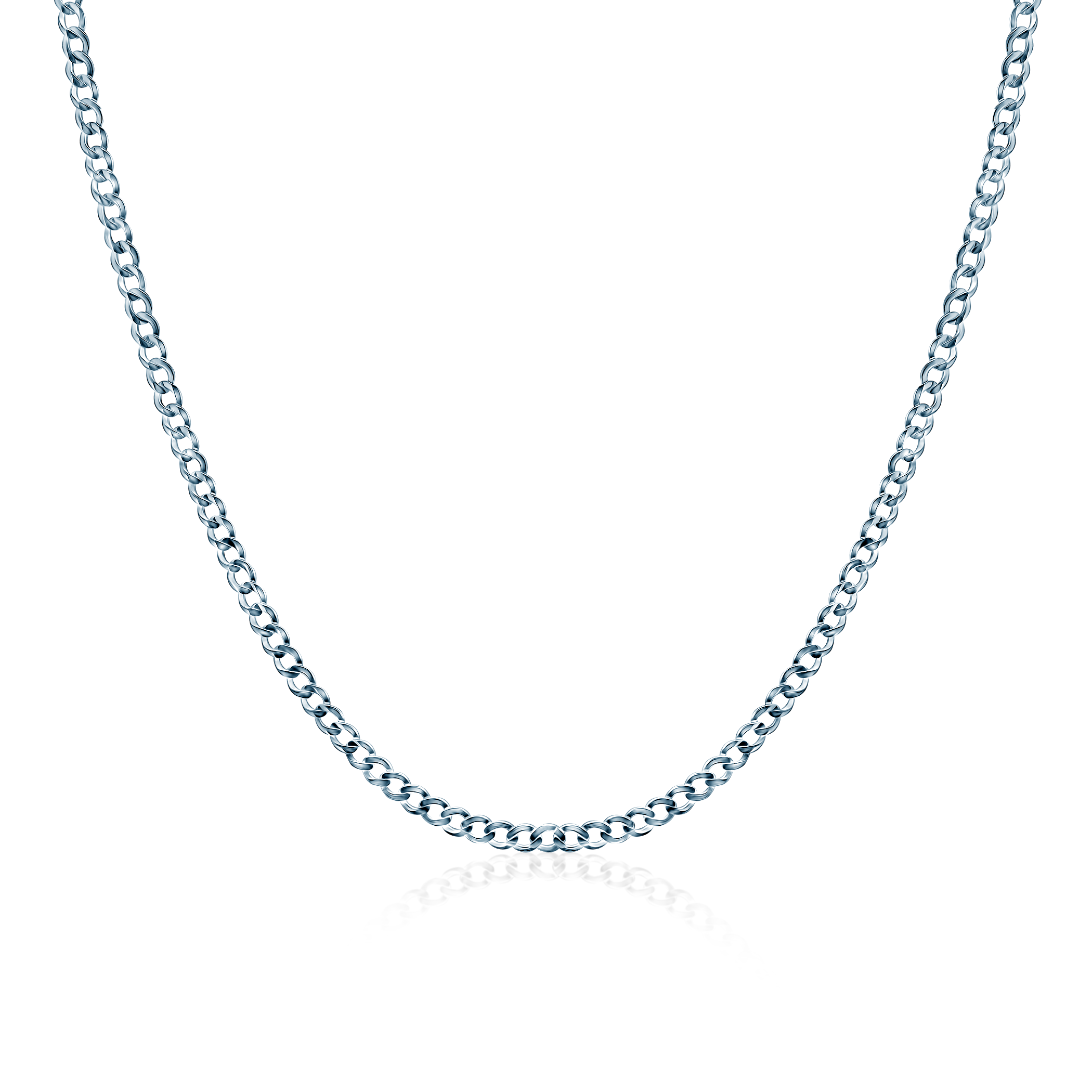 Kette SAVICKI 2,5 mm: Weißgold 585, Panzerkette