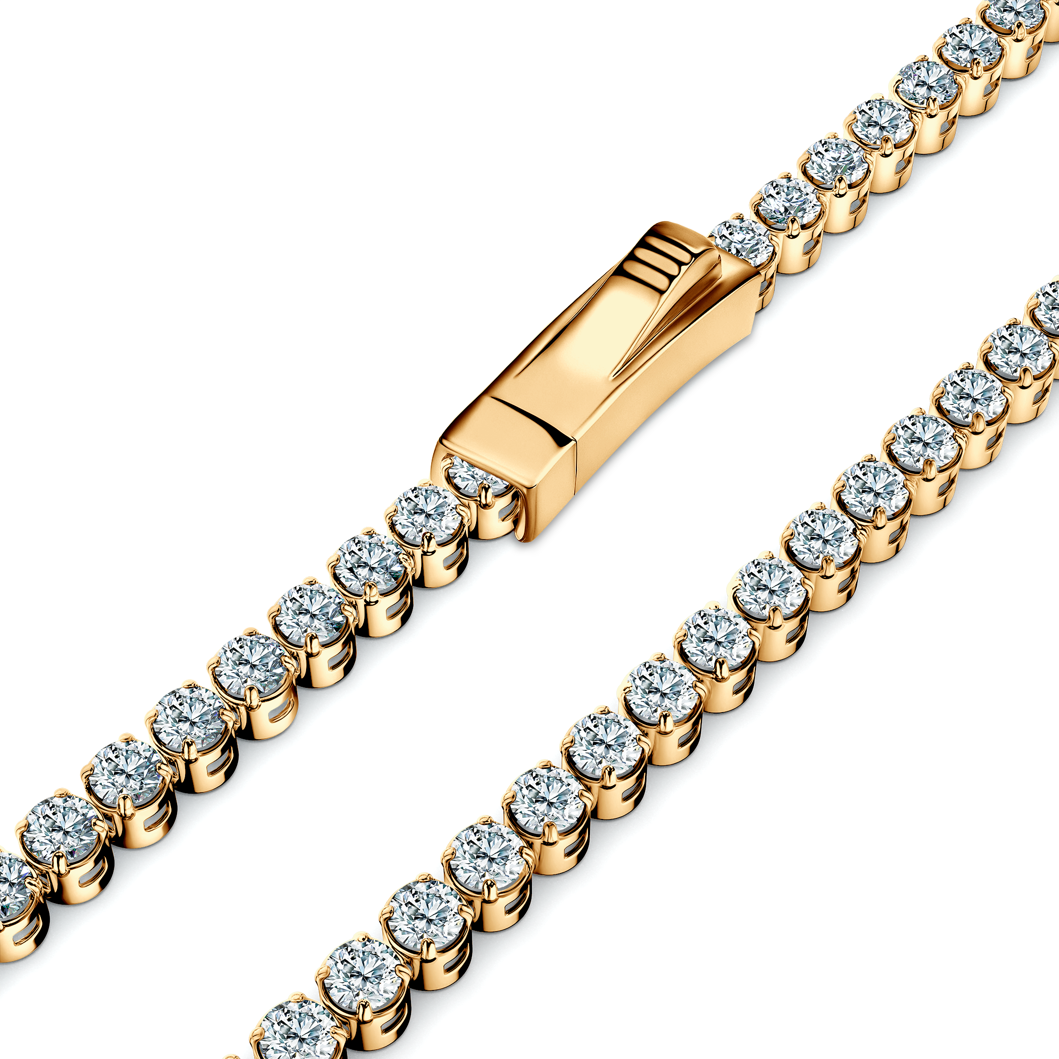 Bransoletka Luminy 2,2 mm: złota 585, cyrkonie