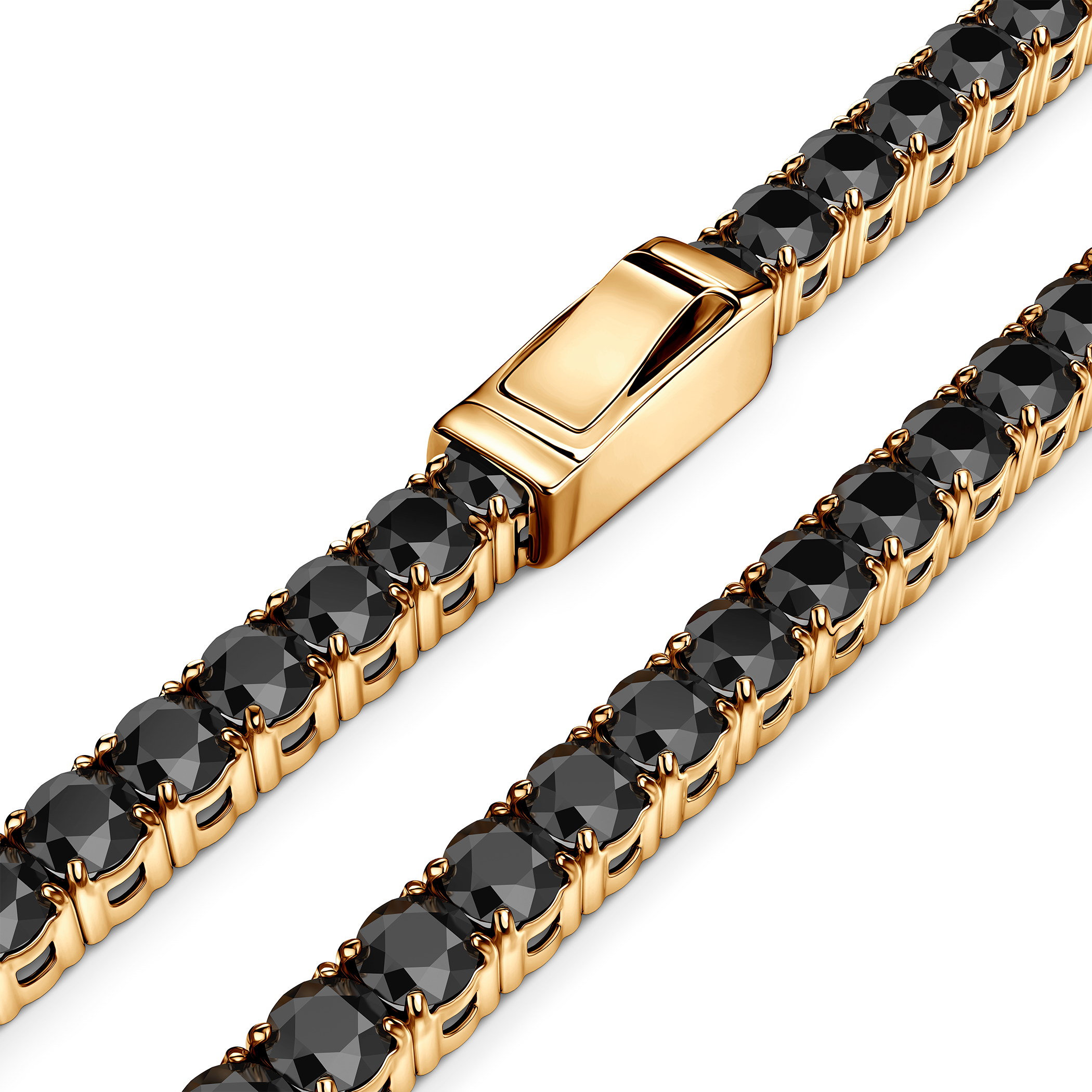 Bransoletka tenisowa SAVICKI 2,8mm: złota, cyrkonie