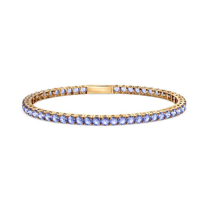 Bransoletka tenisowa SAVICKI 2,8mm: złota 585, cyrkonie 