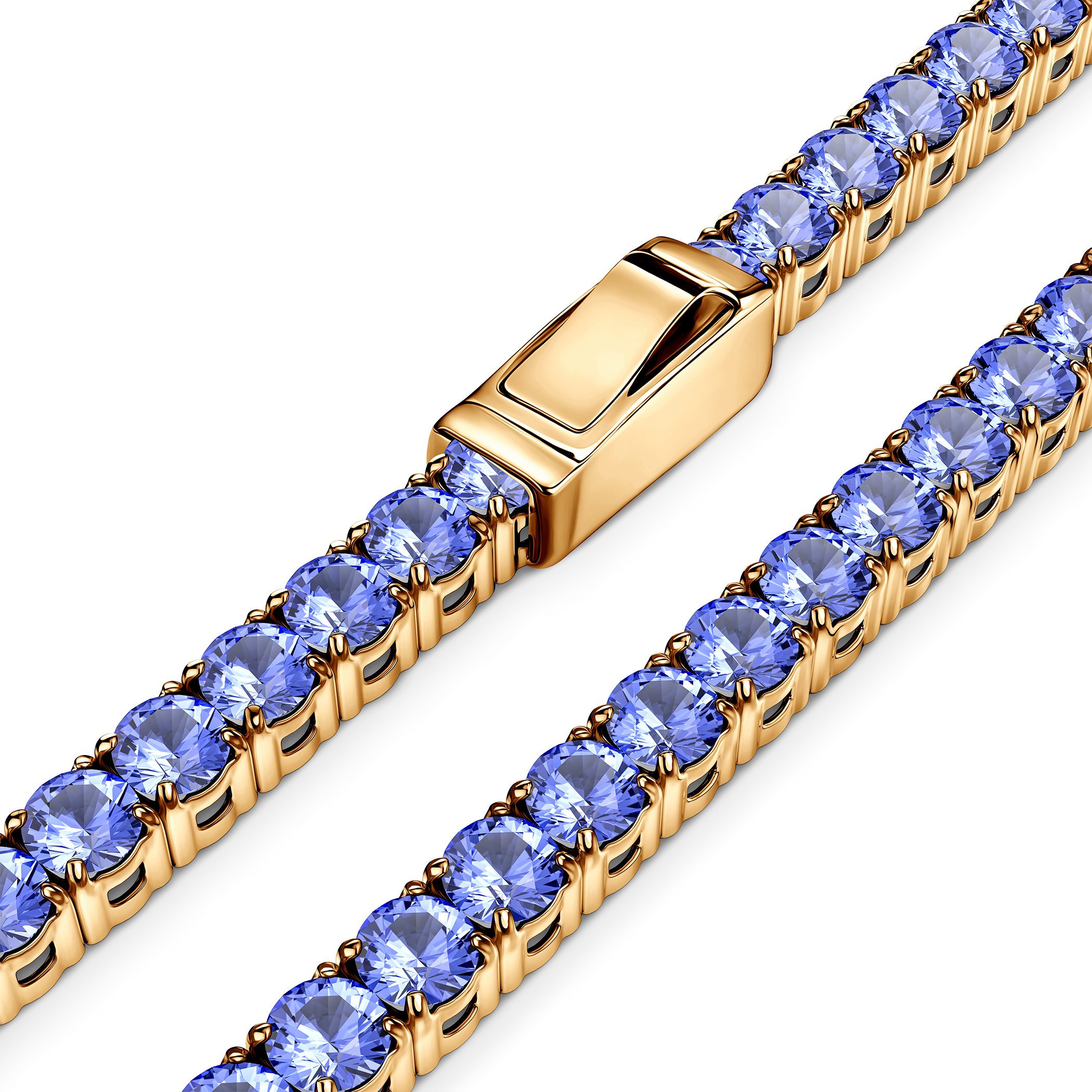 Bransoletka tenisowa SAVICKI 2,8mm: złota 585, cyrkonie 