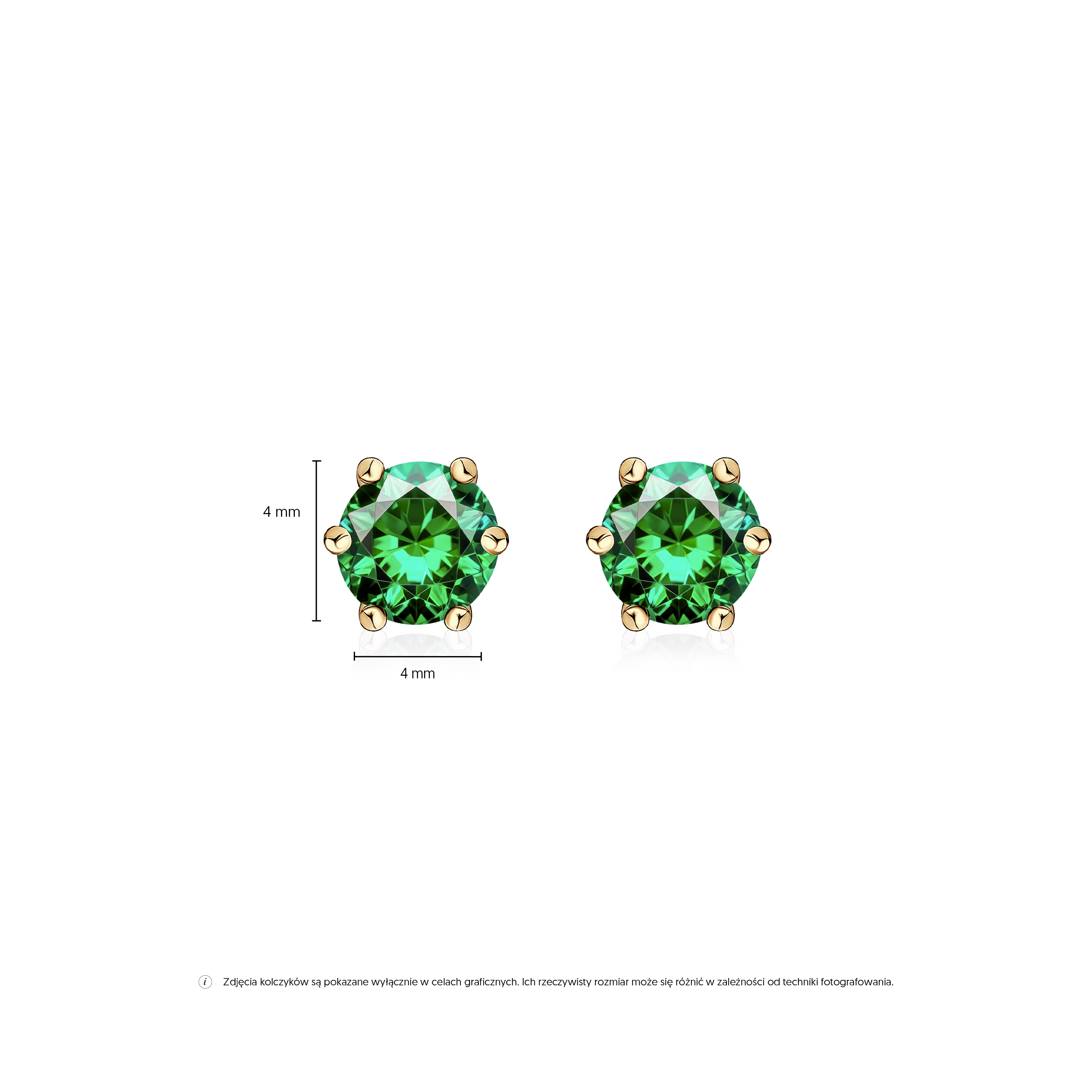 Ohrringe Savicki: Gold, Zirkonia