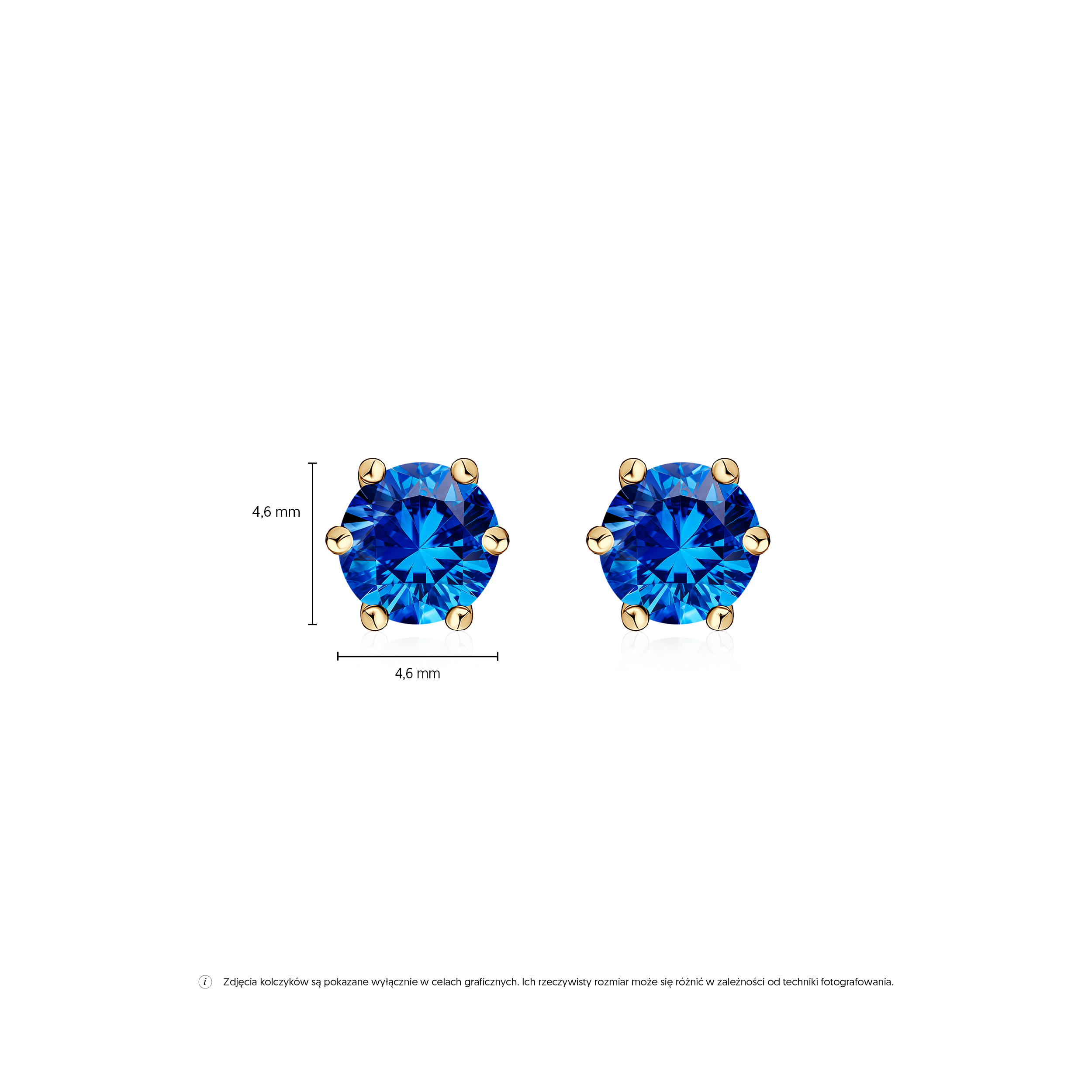 Ohrringe Savicki: Gold, Zirkonia