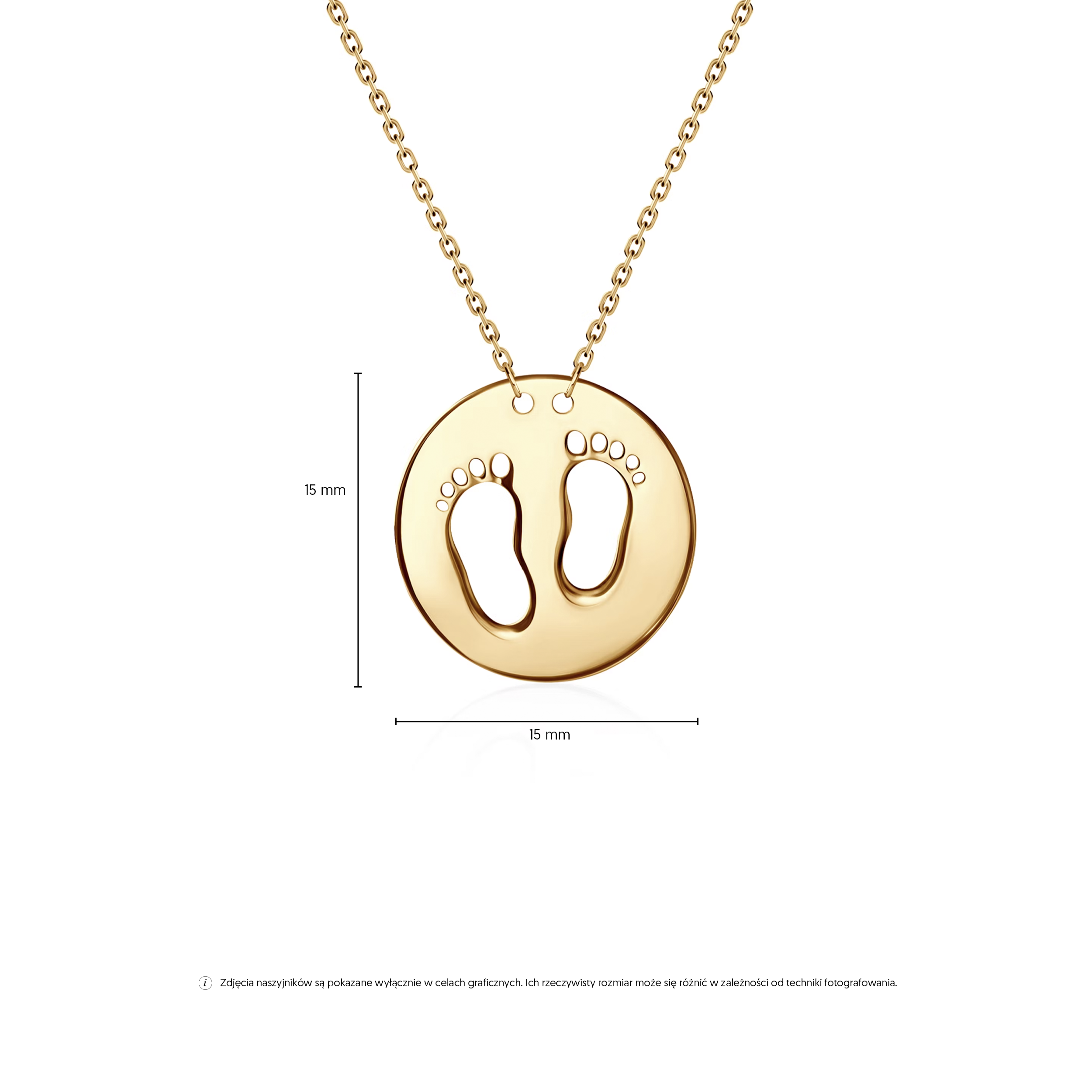 Naszyjnik stopy Savicki: złoty