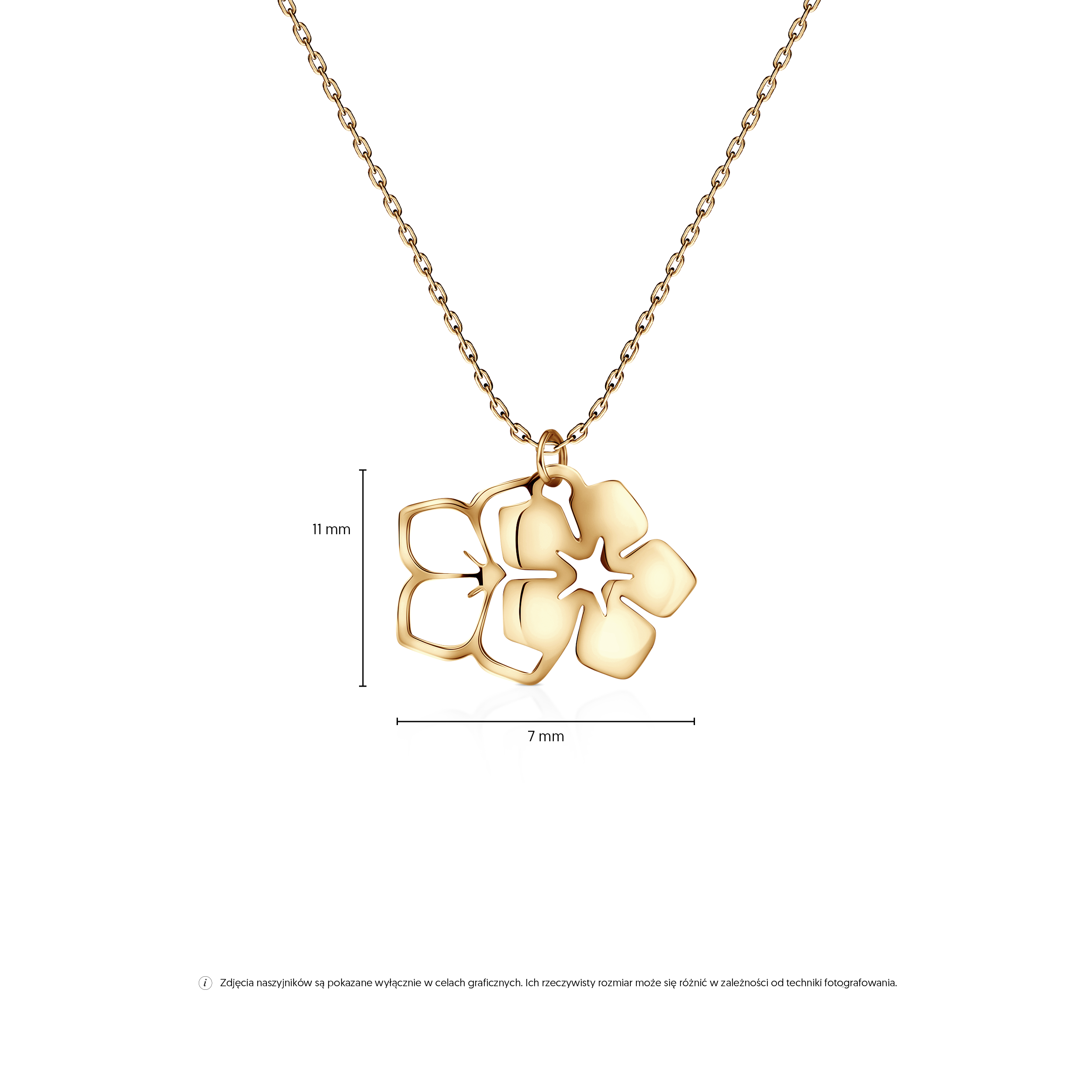 Kette Savicki Blume: Gold