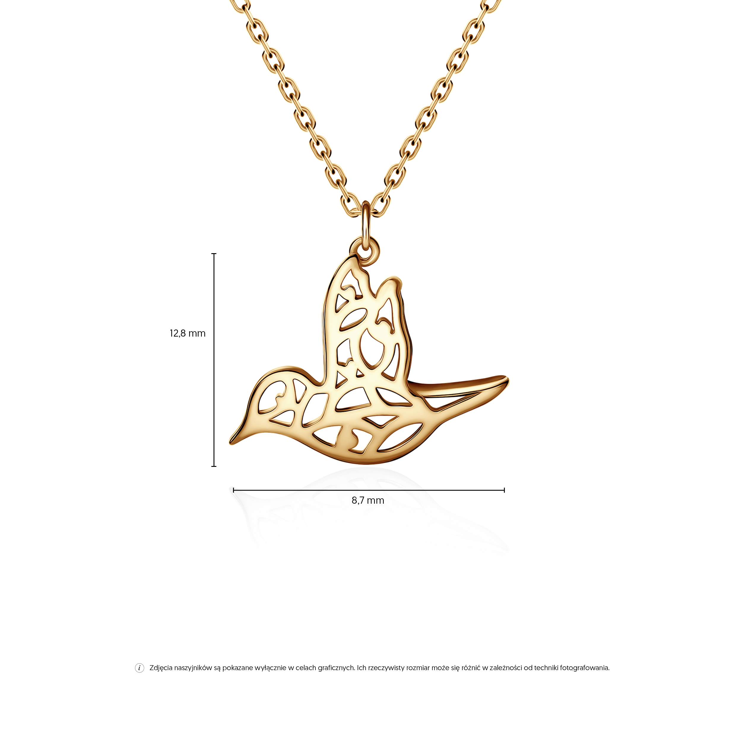 Kette Savicki Vogel: Gold