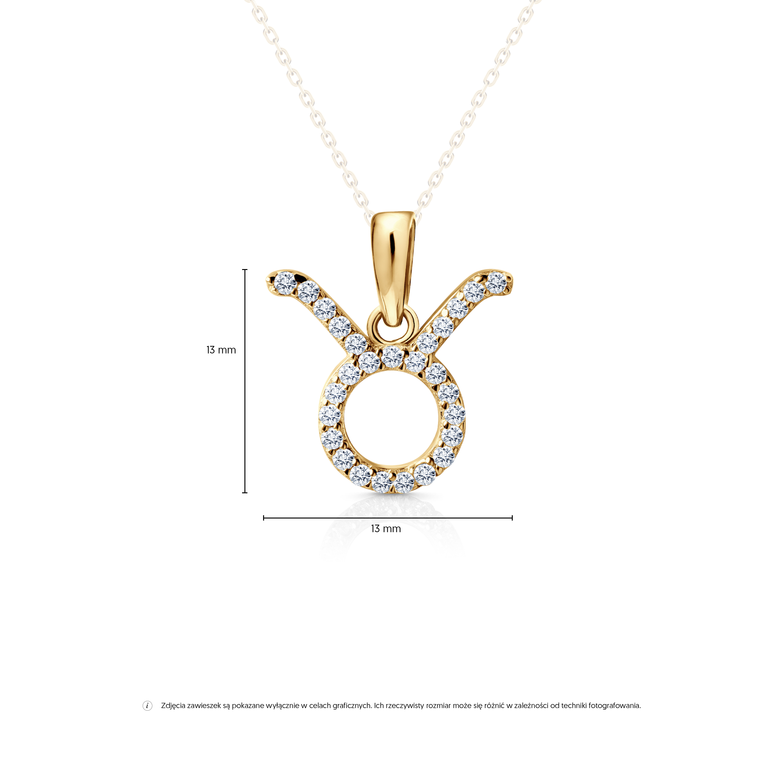 Anhänger SAVICKI Sternzeichen Stier: Gold, Zirkonia