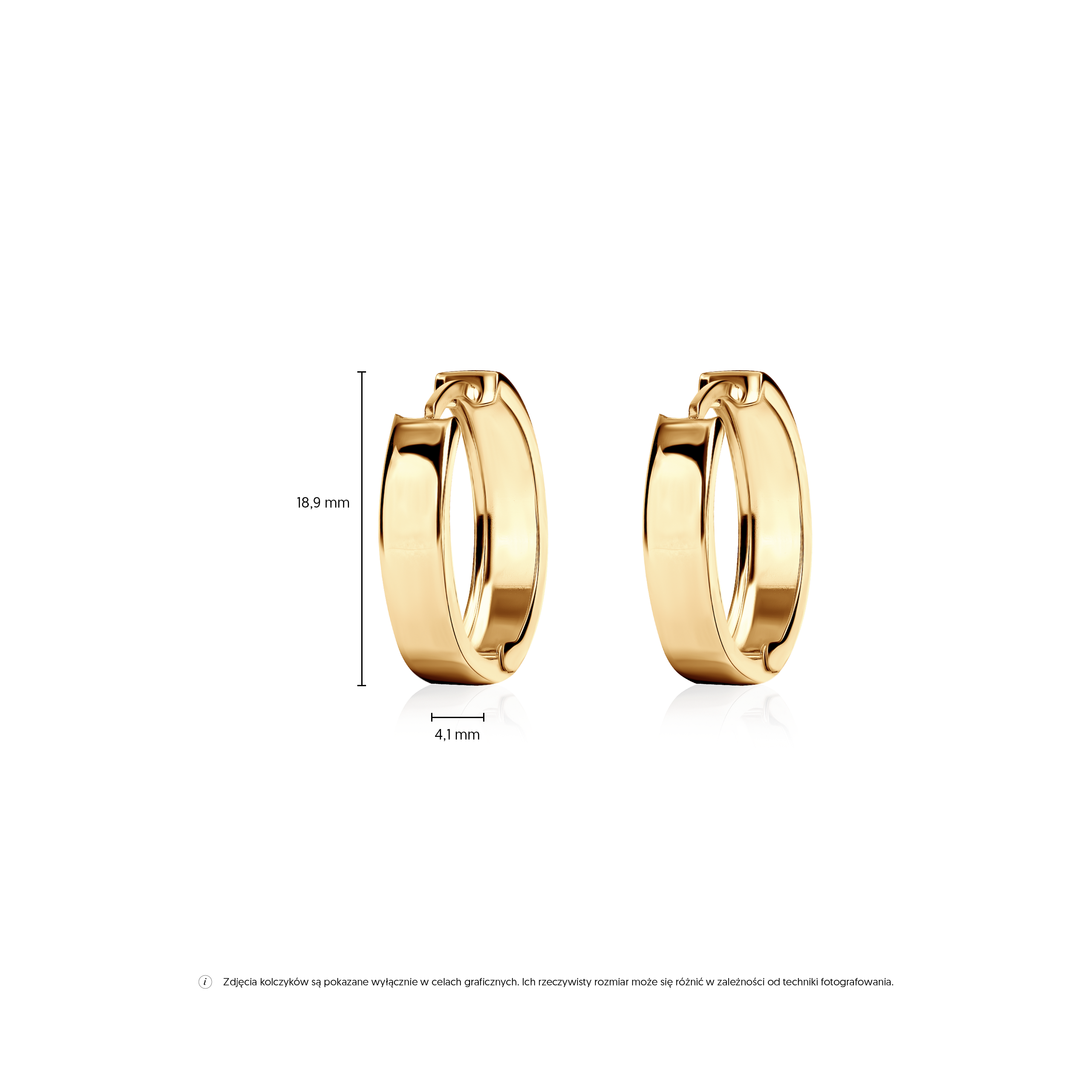 Kolczyki koła SAVICKI: złote