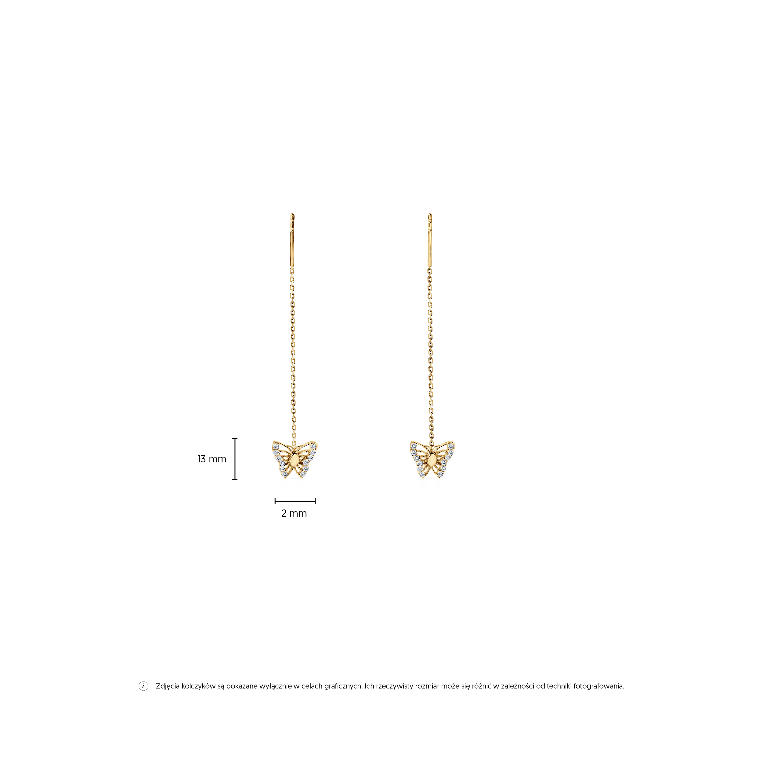 Kolczyki Savicki: złote