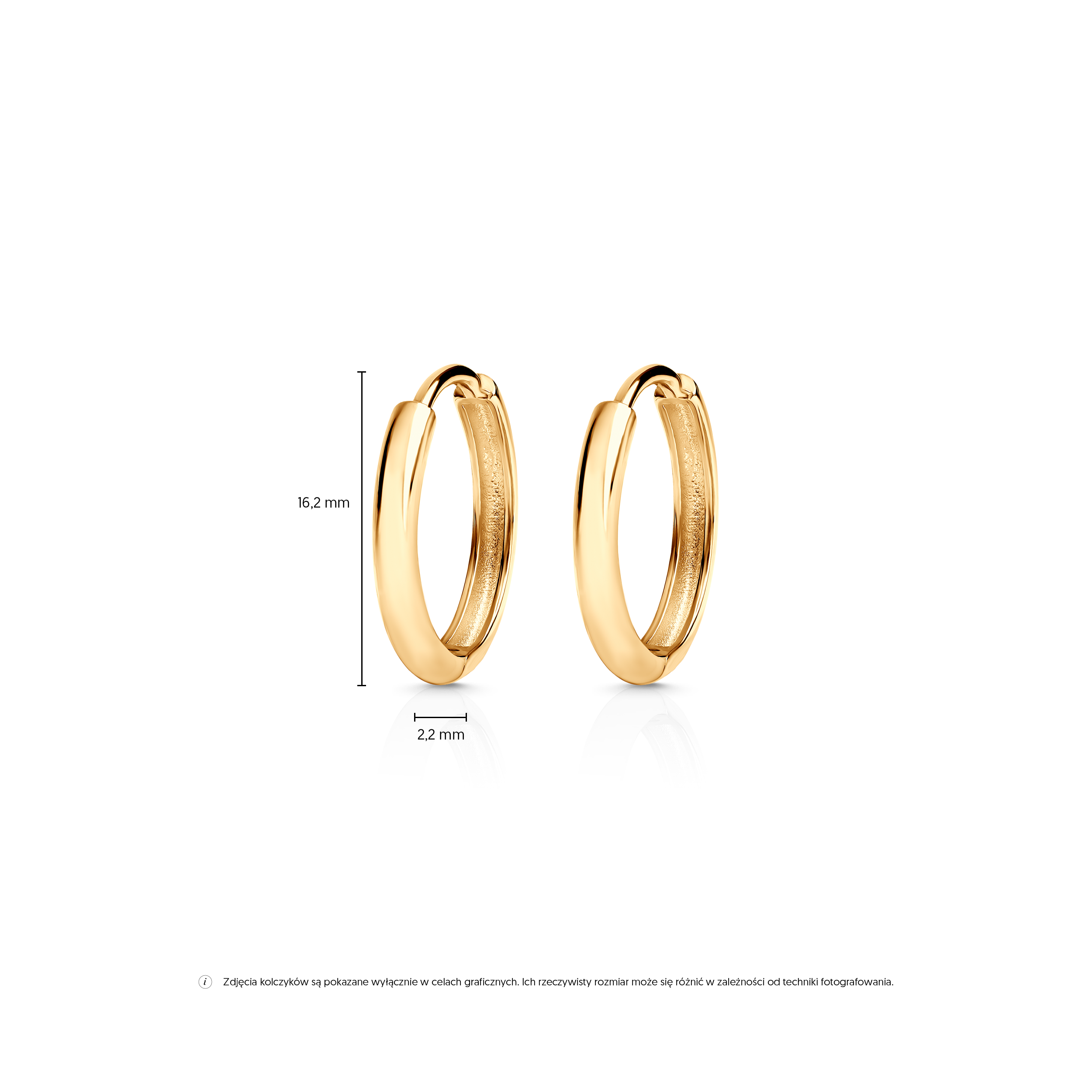 Kolczyki koła SAVICKI: złote