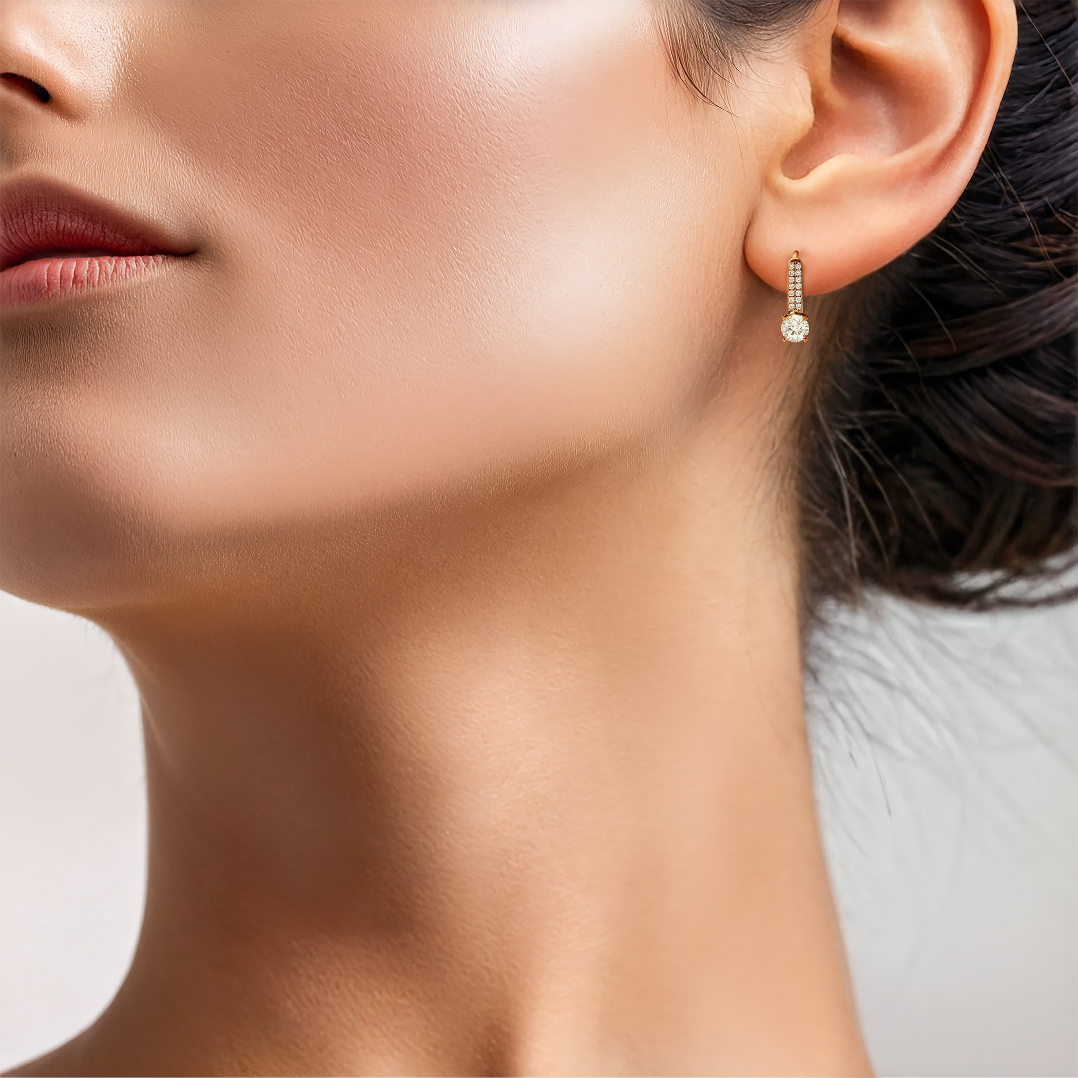 Kolczyki SAVICKI: złote, cyrkonie - 3