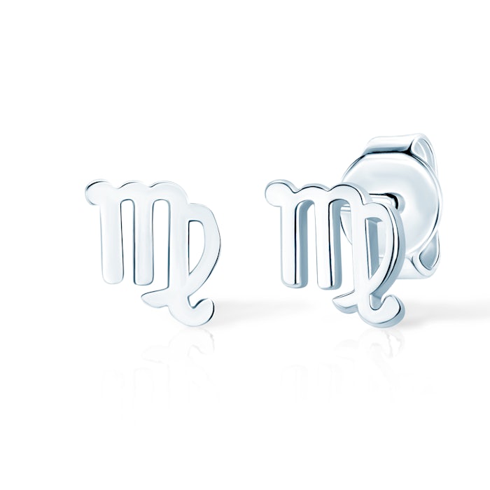 Náušnice znamení zvěrokruhu - panna SAVICKI: pozlacené stříbro