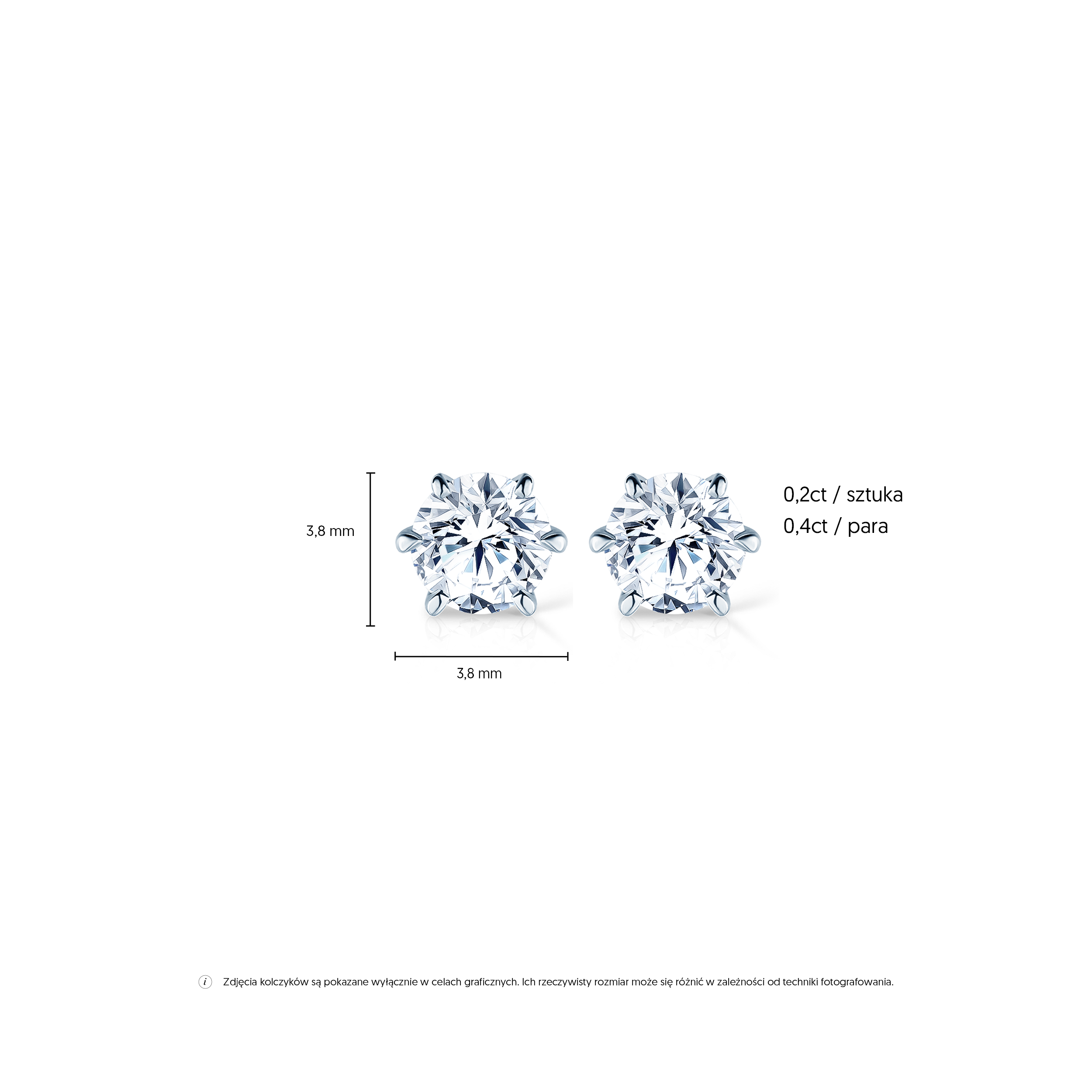Kolczyki SAVICKI: białe złoto, diamenty