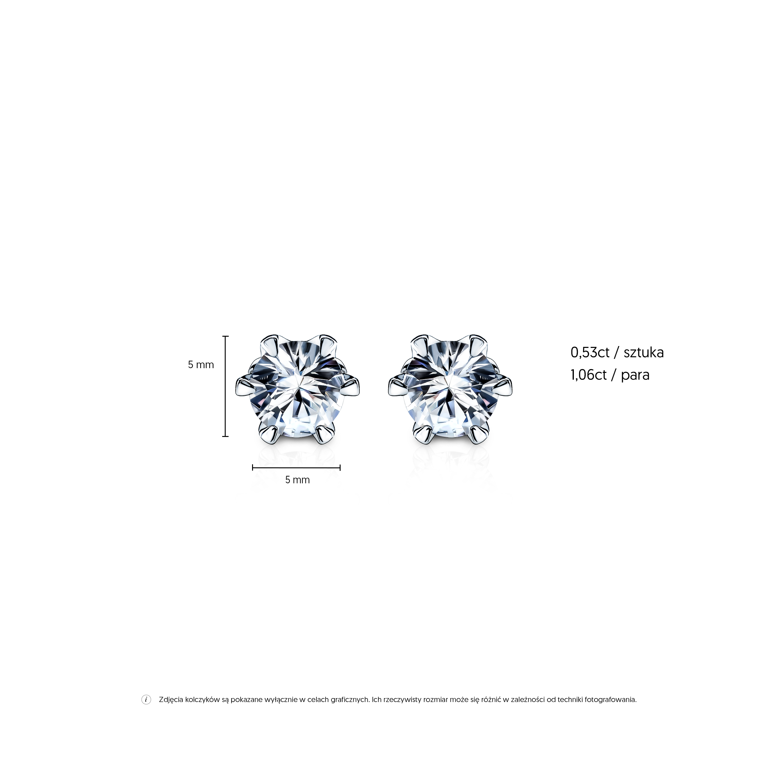 Kolczyki The Journey: białe złoto, białe szafiry