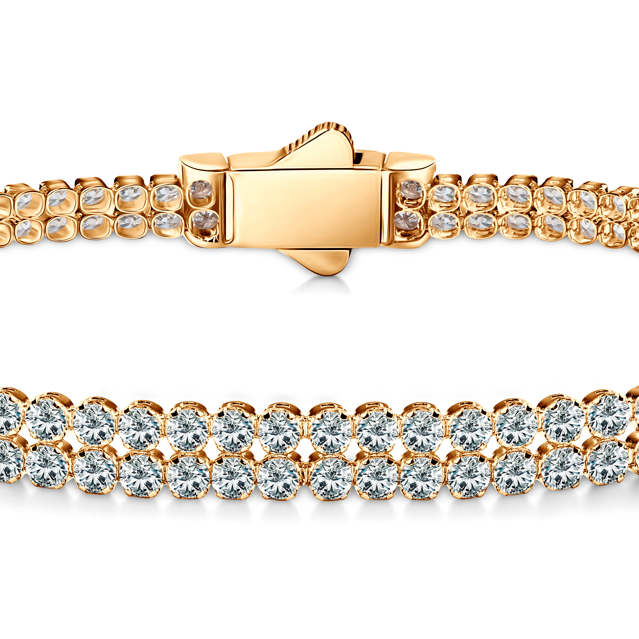 Bransoletka tenisowa SAVICKI 3,3mm: złota 585, cyrkonie