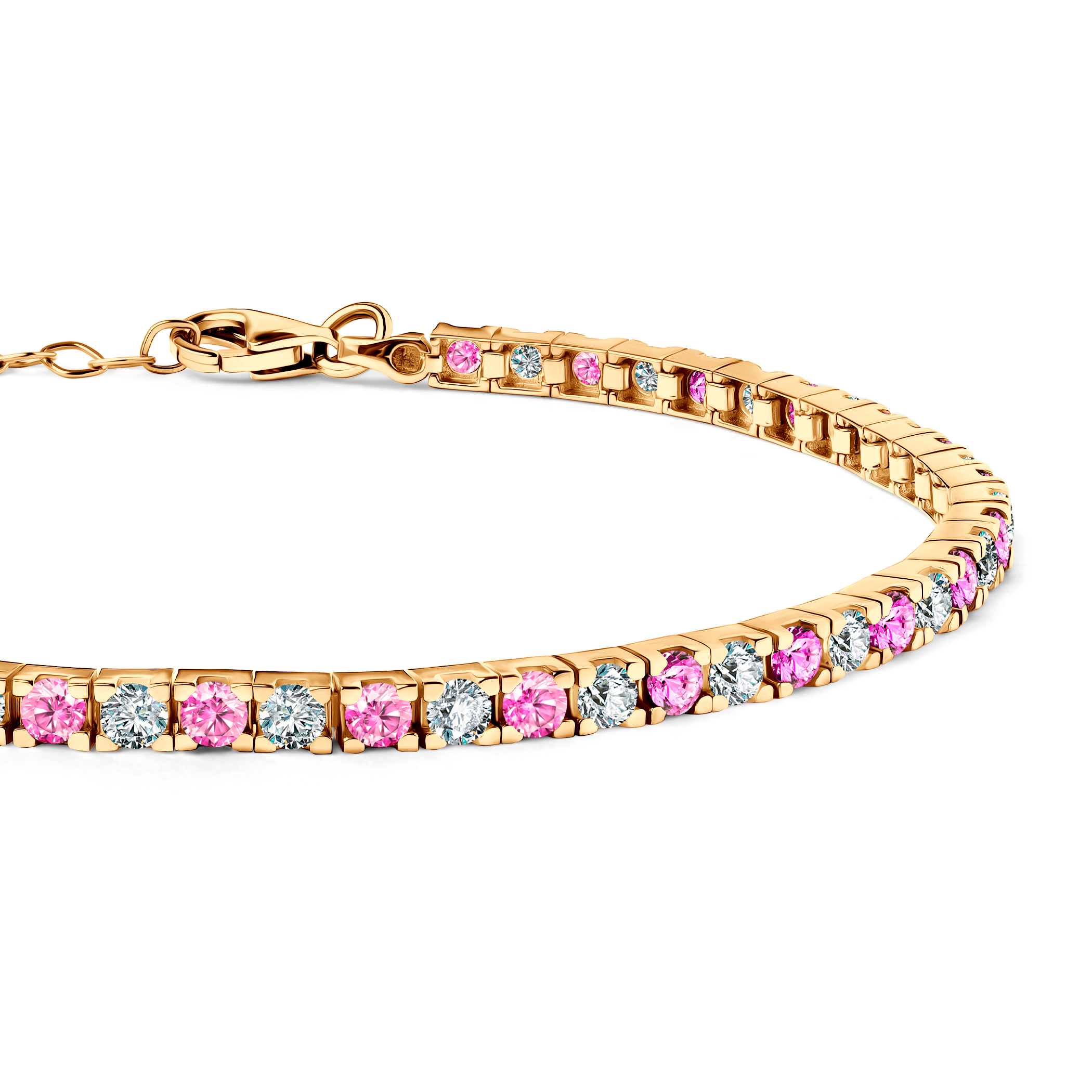 Bransoletka tenisowa SAVICKI 2,6mm: złota 585, cyrkonie