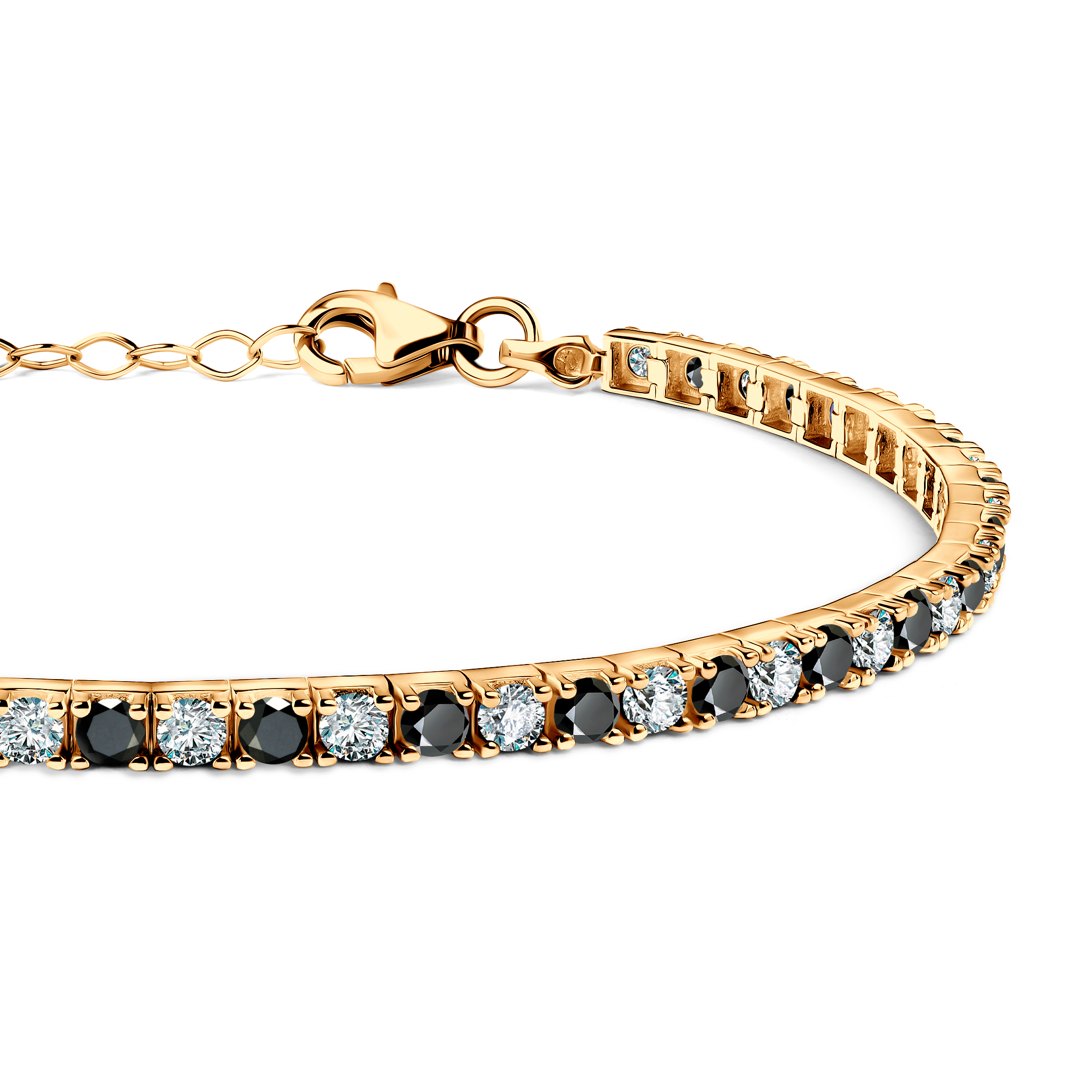 Bransoletka tenisowa SAVICKI 2,8mm: złota 585, cyrkoniee