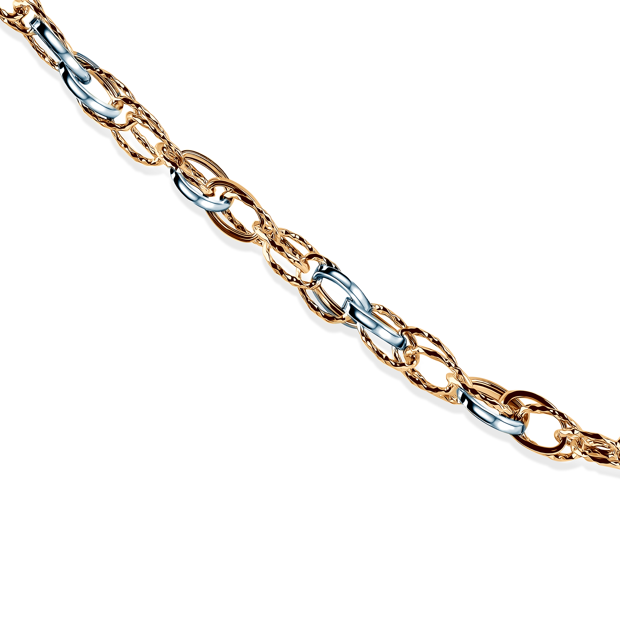 Naszyjnik Savicki 5,0mm: dwukolorowe złoto 585