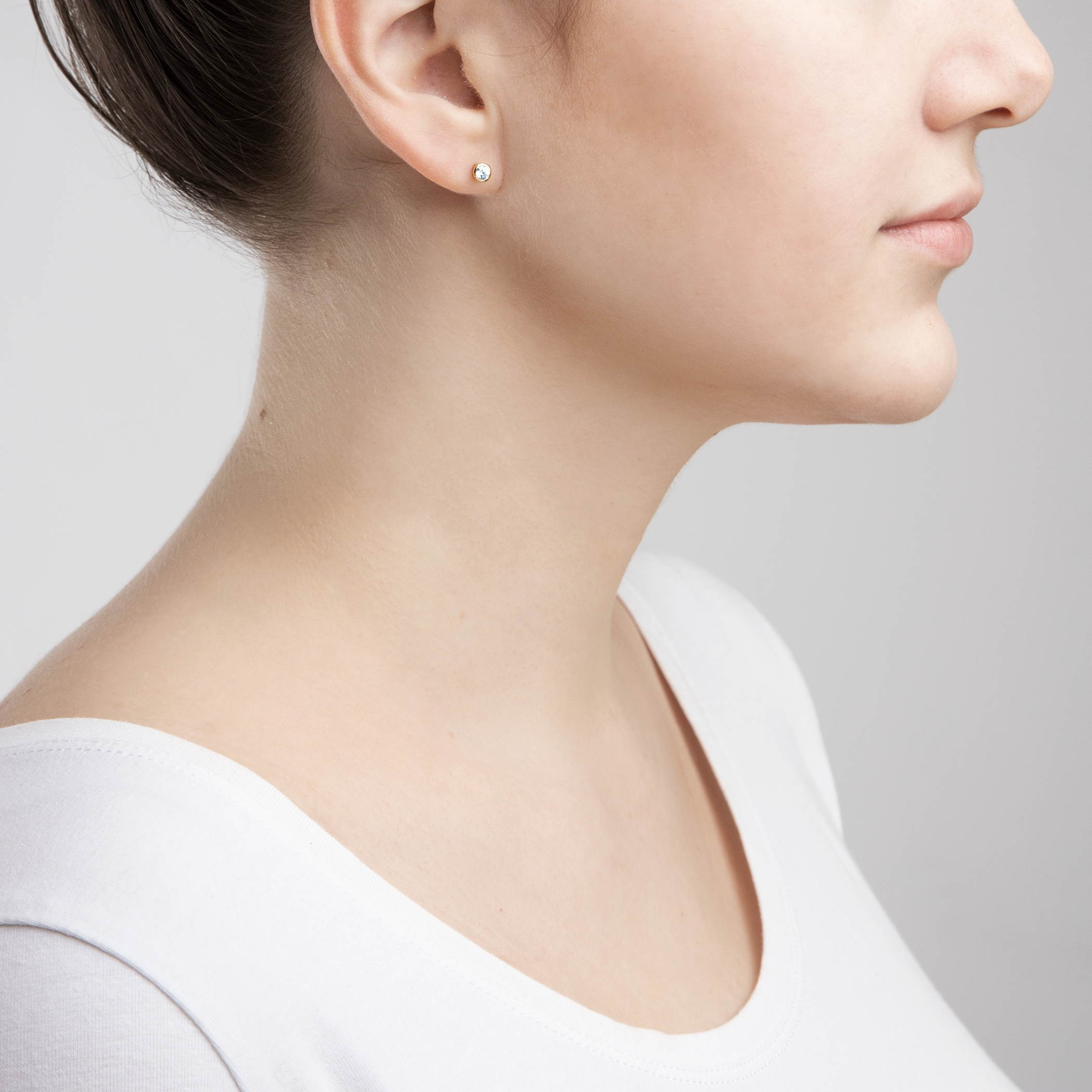 Kolczyki Savicki: złote, cyrkonie - 5