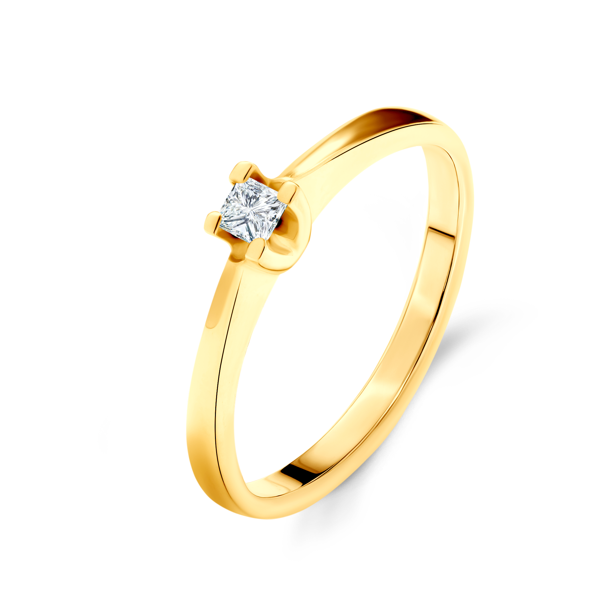 Pierścionek zaręczynowy SAVICKI: złoty, diament