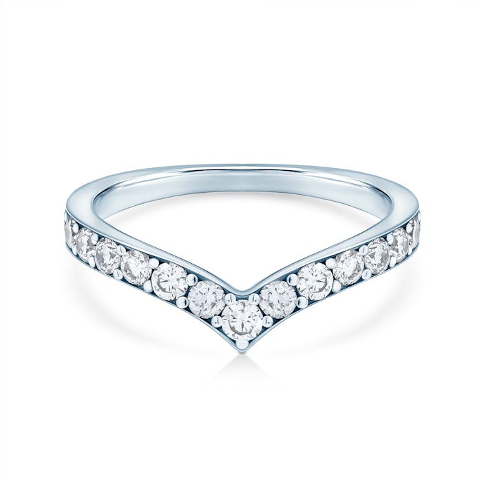 Zásnubní prsten SAVICKI: bílé zlato, diamanty