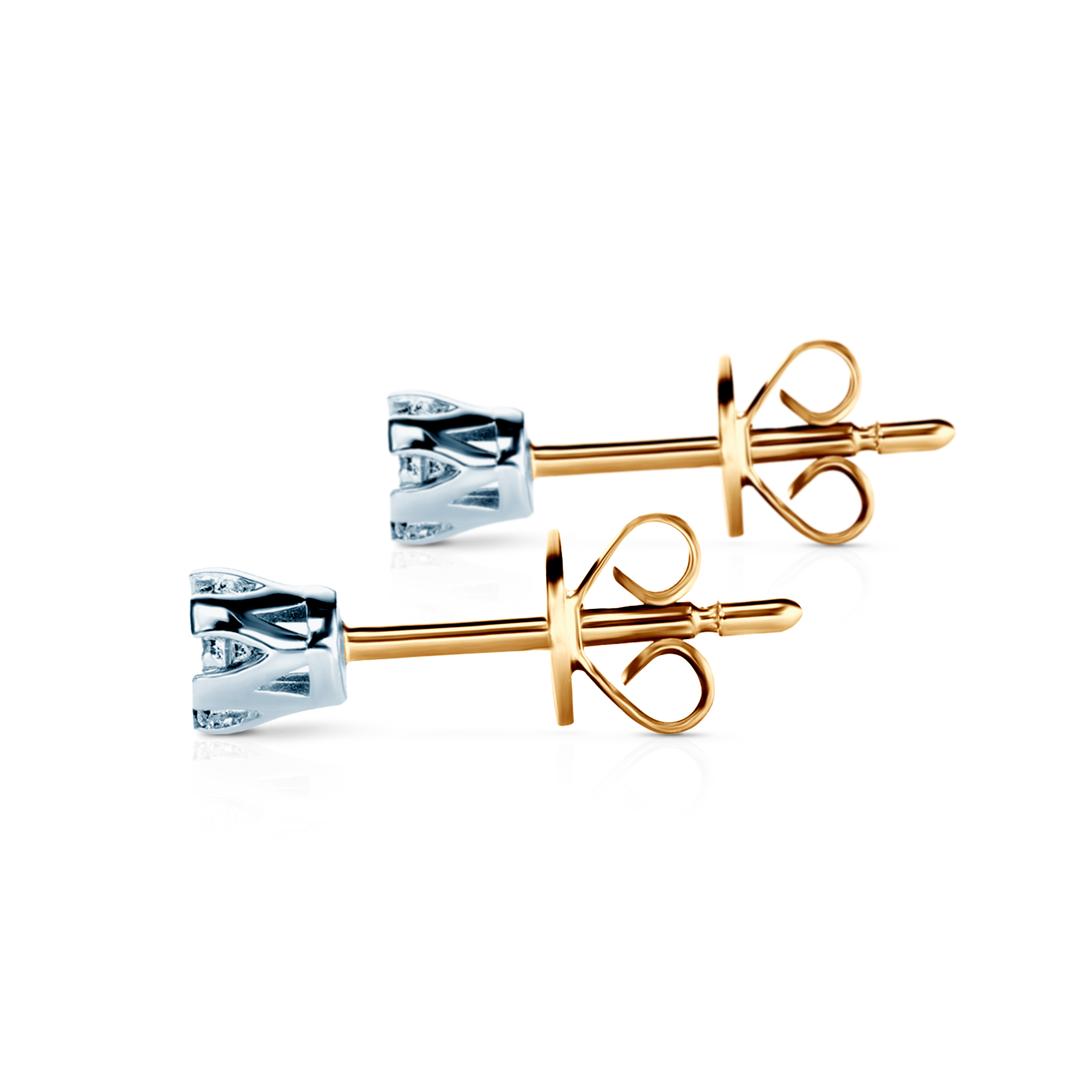 Kolczyki Savicki: złote, diamenty