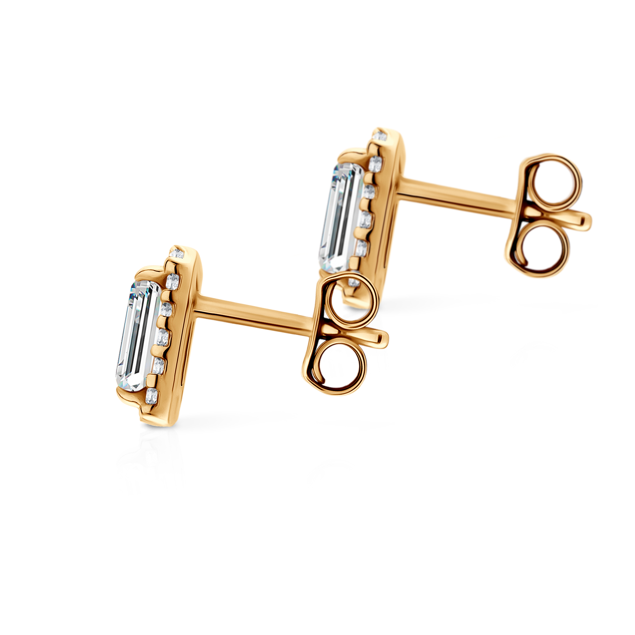 Kolczyki Savicki: złote, cyrkonie