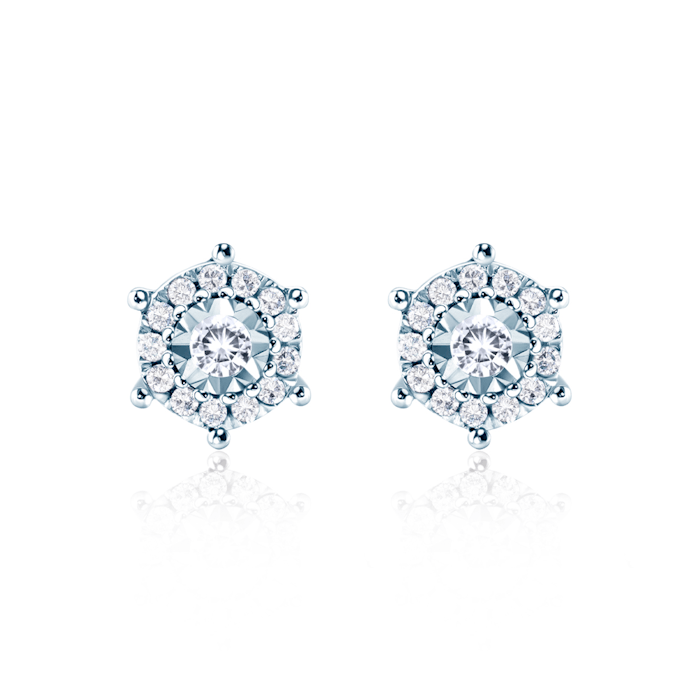 Náušnice SAVICKI: zlaté, diamanty