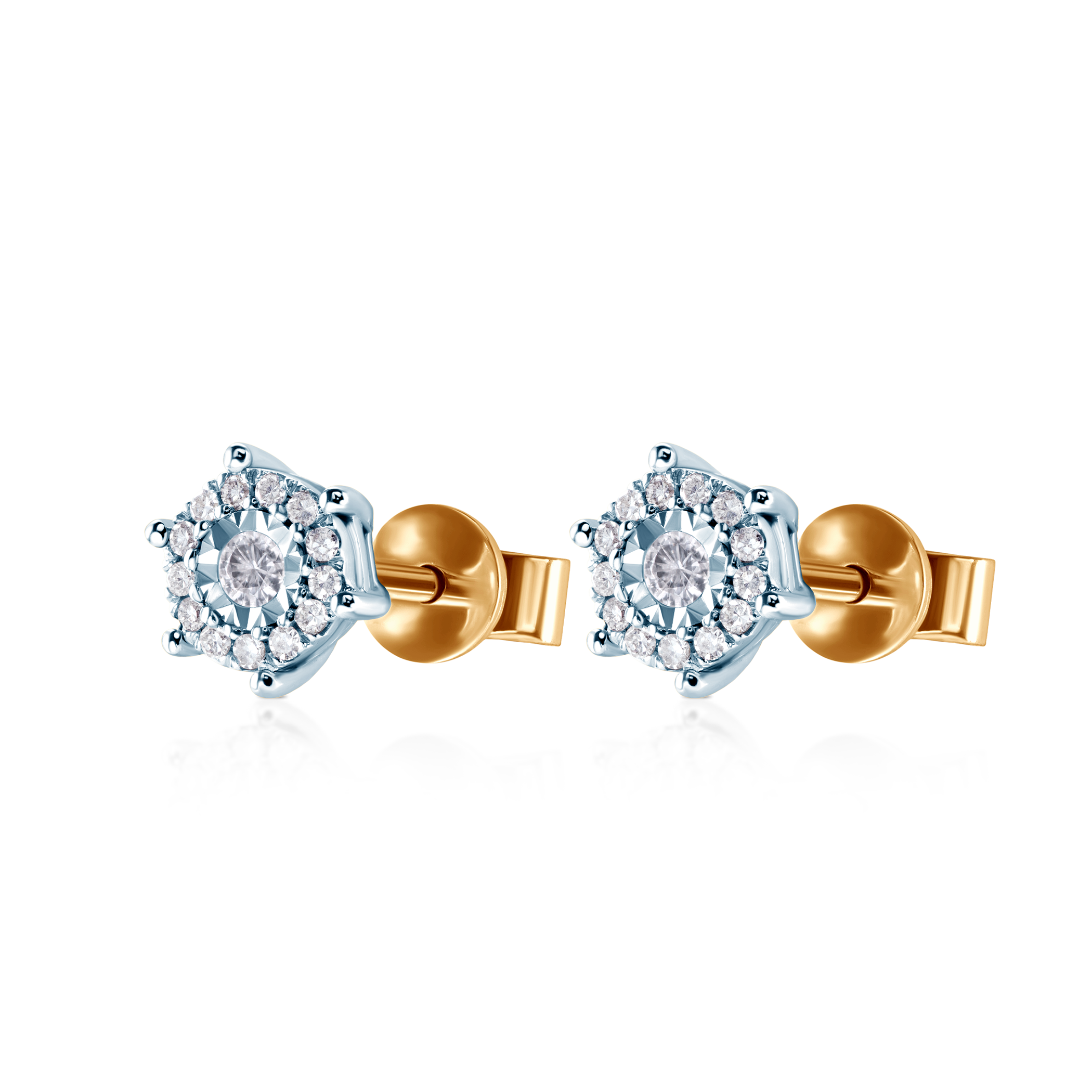 SAVICKI earrings: gold, diamonds - 4