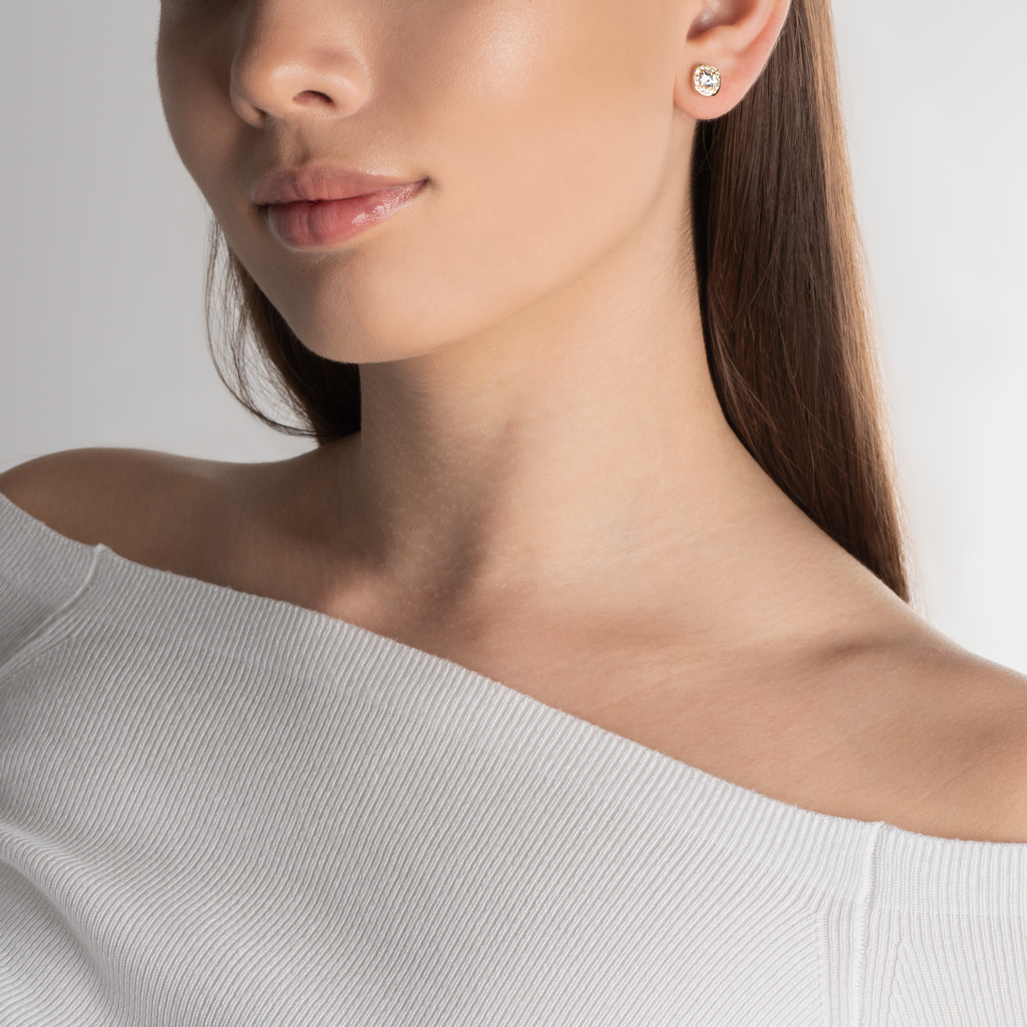 Kolczyki Savicki: złote, cyrkonie - 6