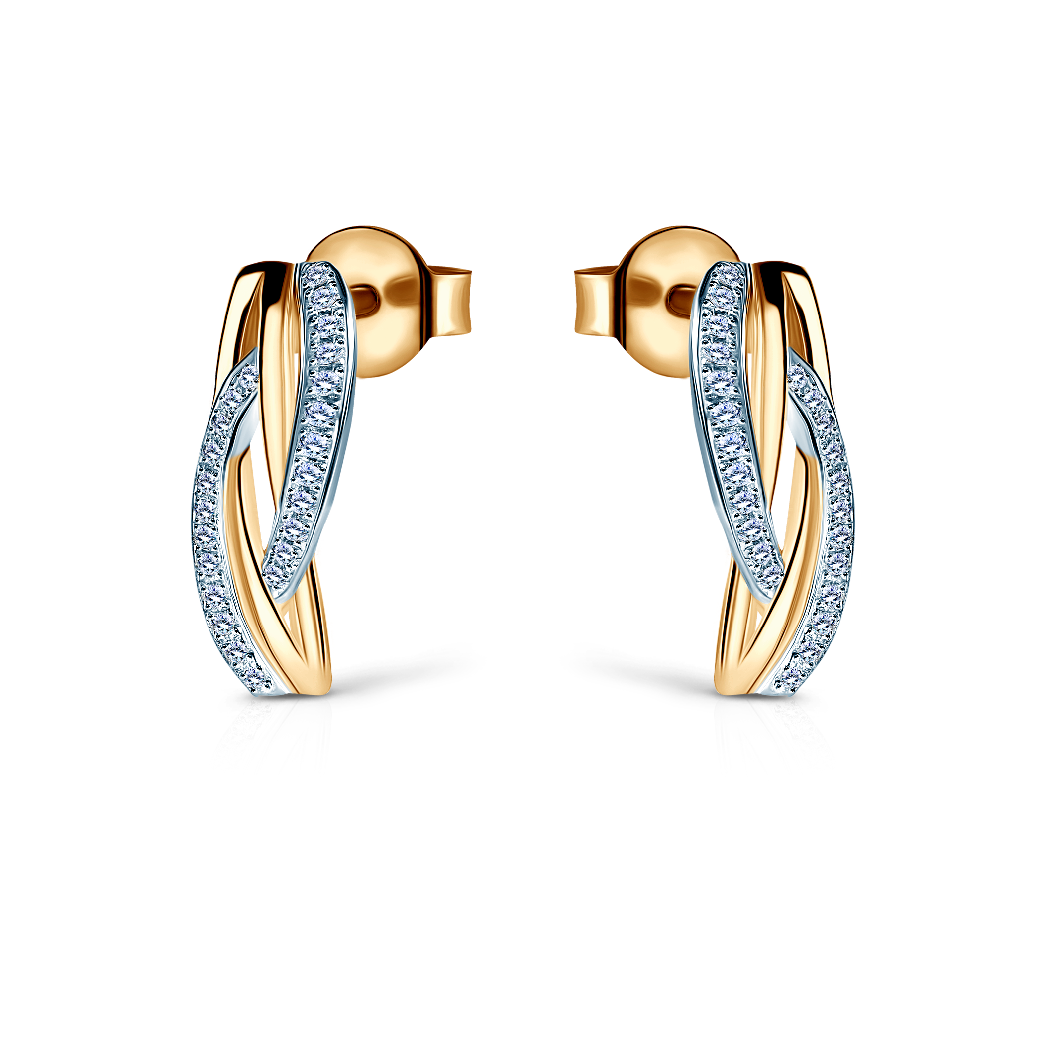 Ohrringe Savicki: Gold, Diamanten - 3