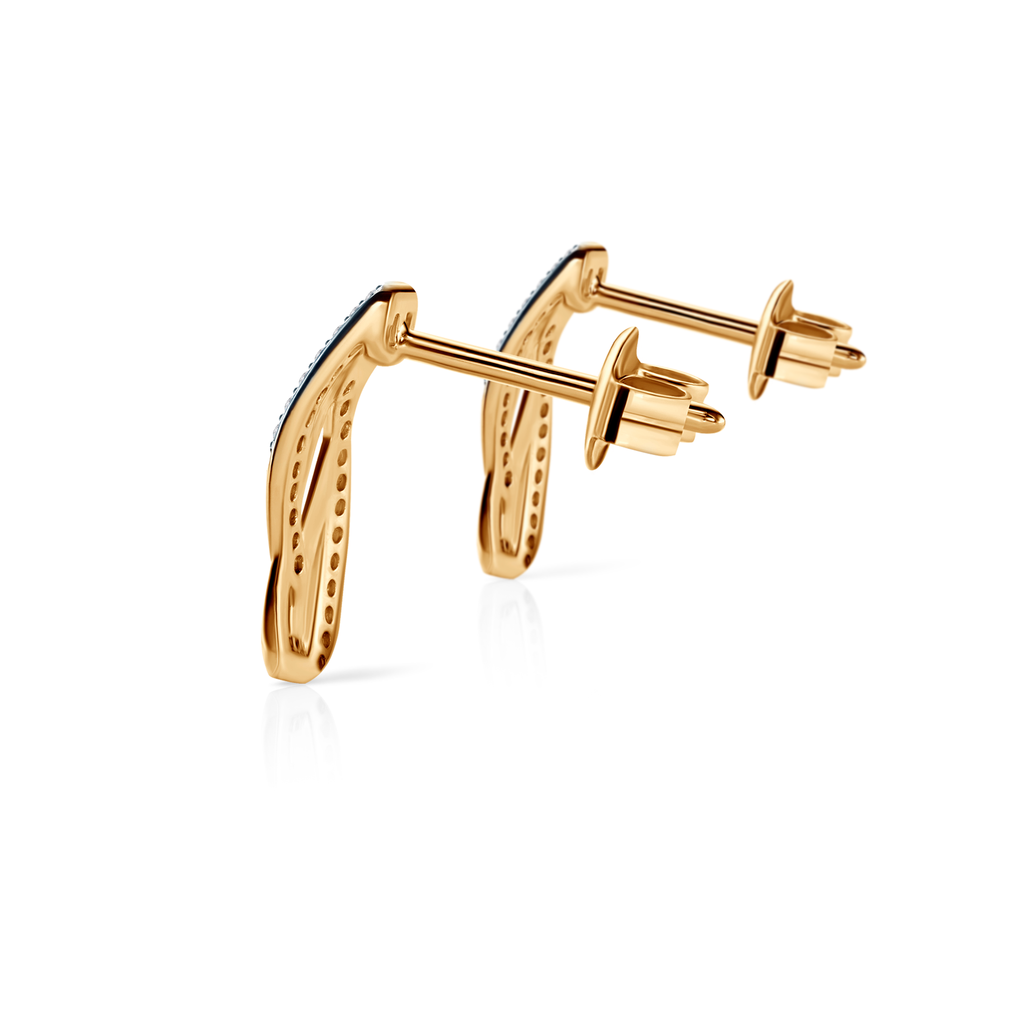 Ohrringe Savicki: Gold, Diamanten - 5