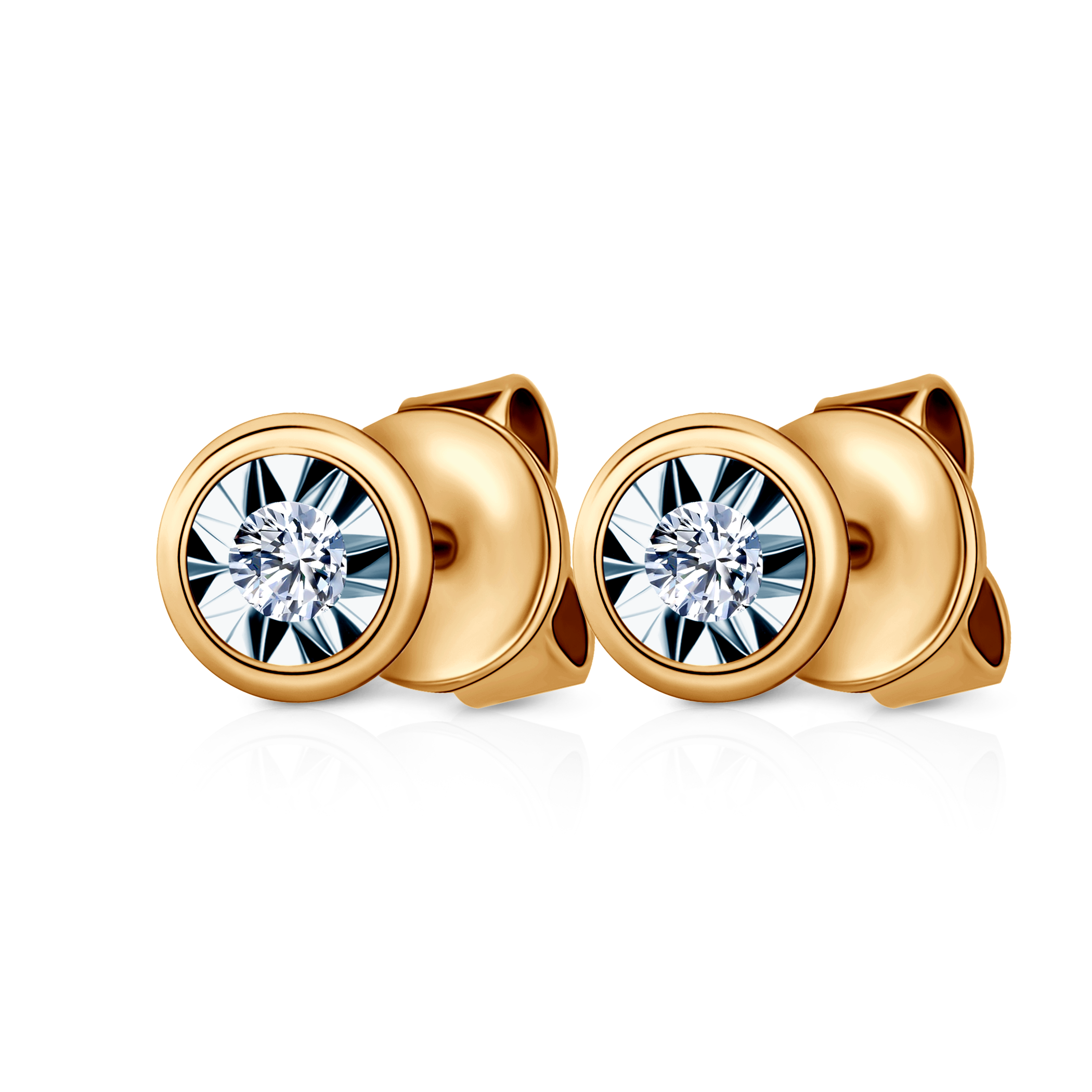 Ohrringe Savicki: Gold, Diamanten