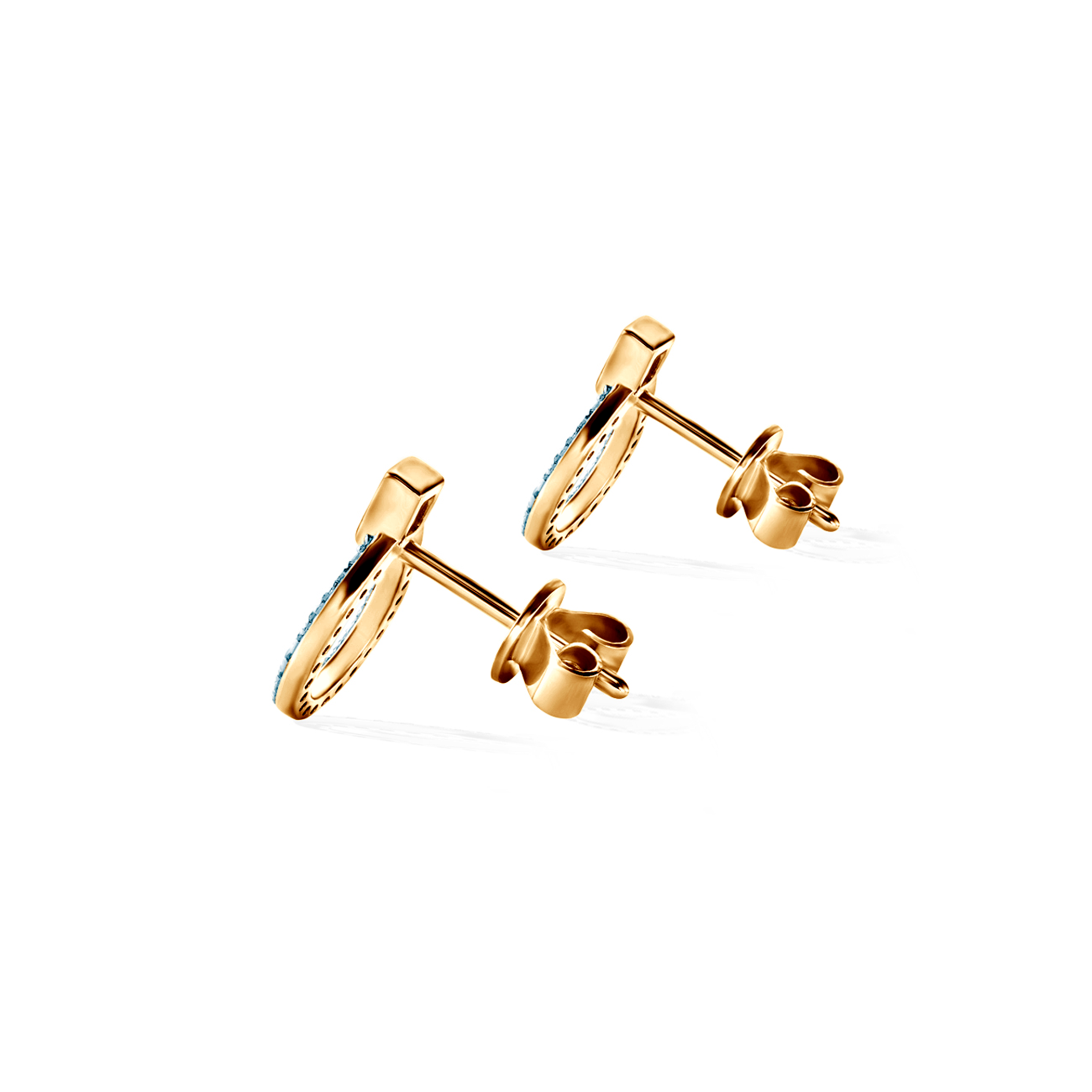 Kolczyki Savicki: złote, diamenty