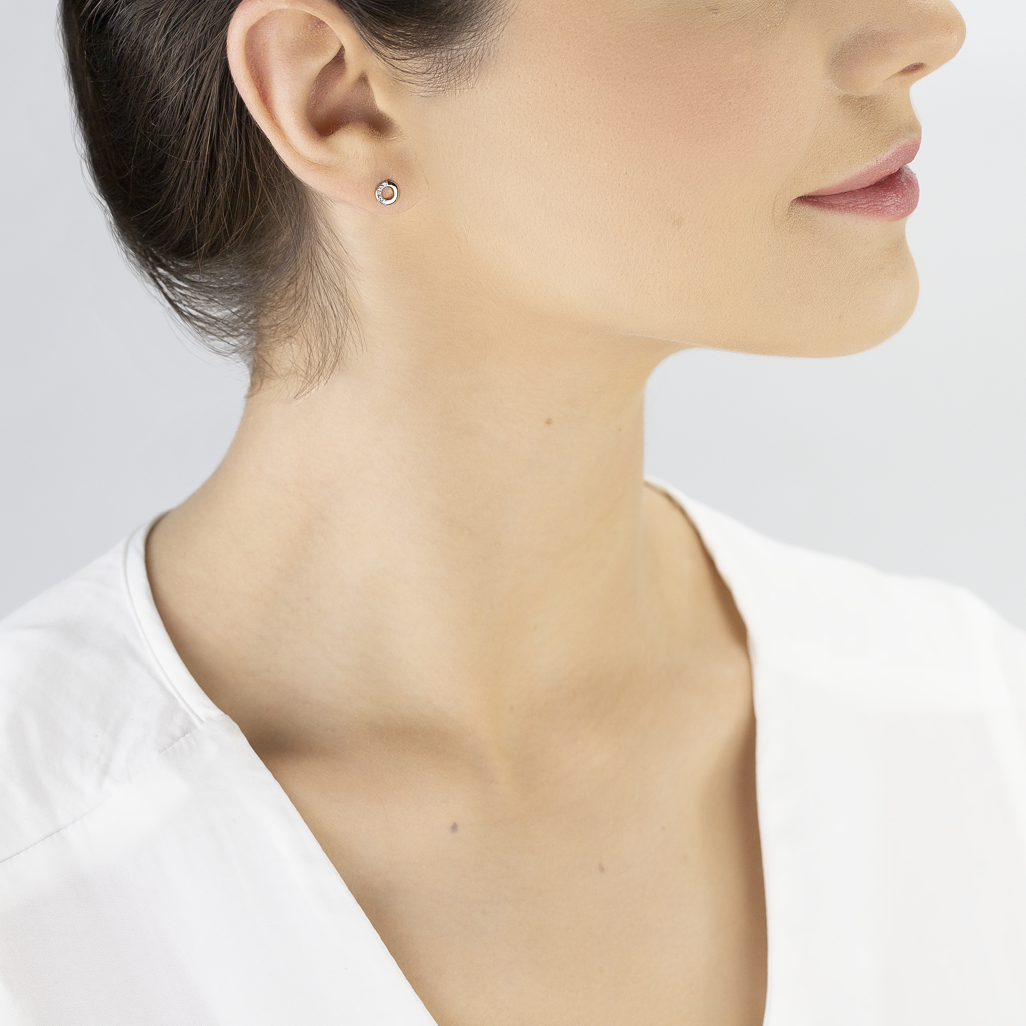 Kolczyki Savicki: złote, diamenty