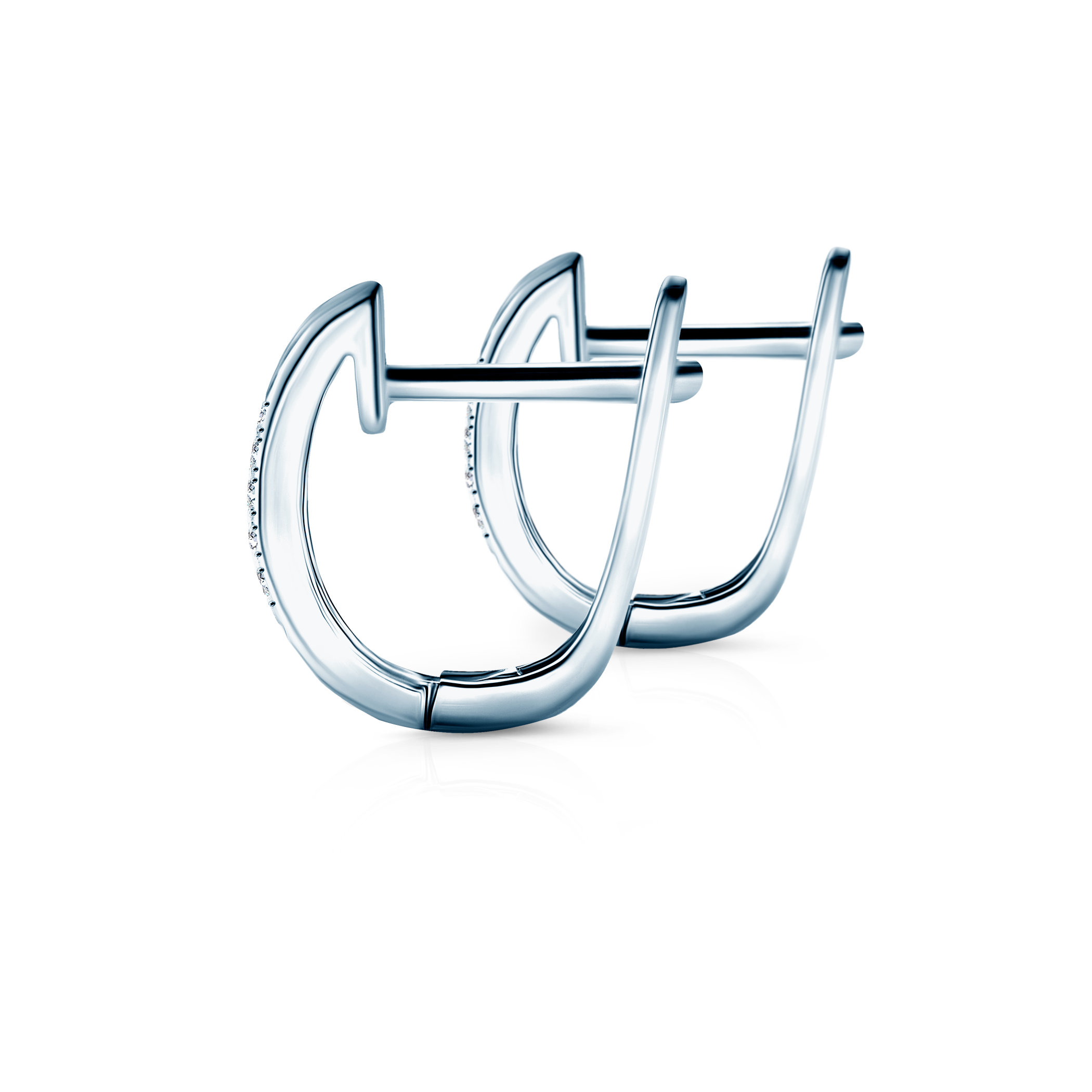 Ohrringe Savicki: Weißgold, Diamanten - 4