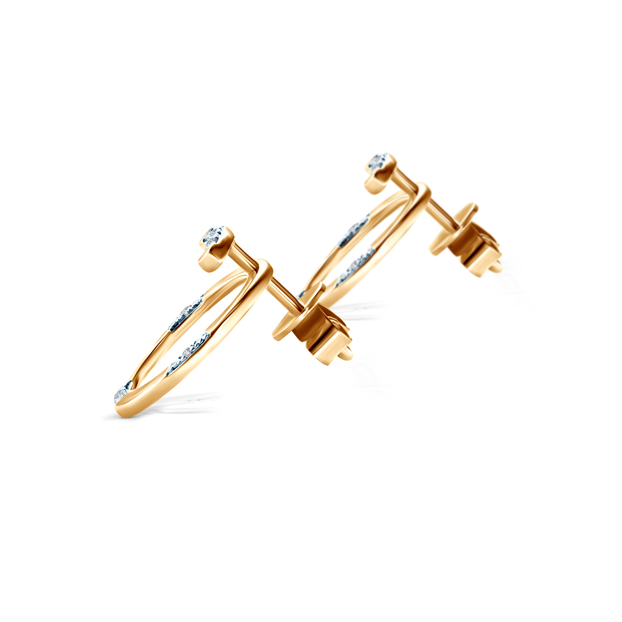 Ohrringe Creolen  Savicki: Gold, Diamanten