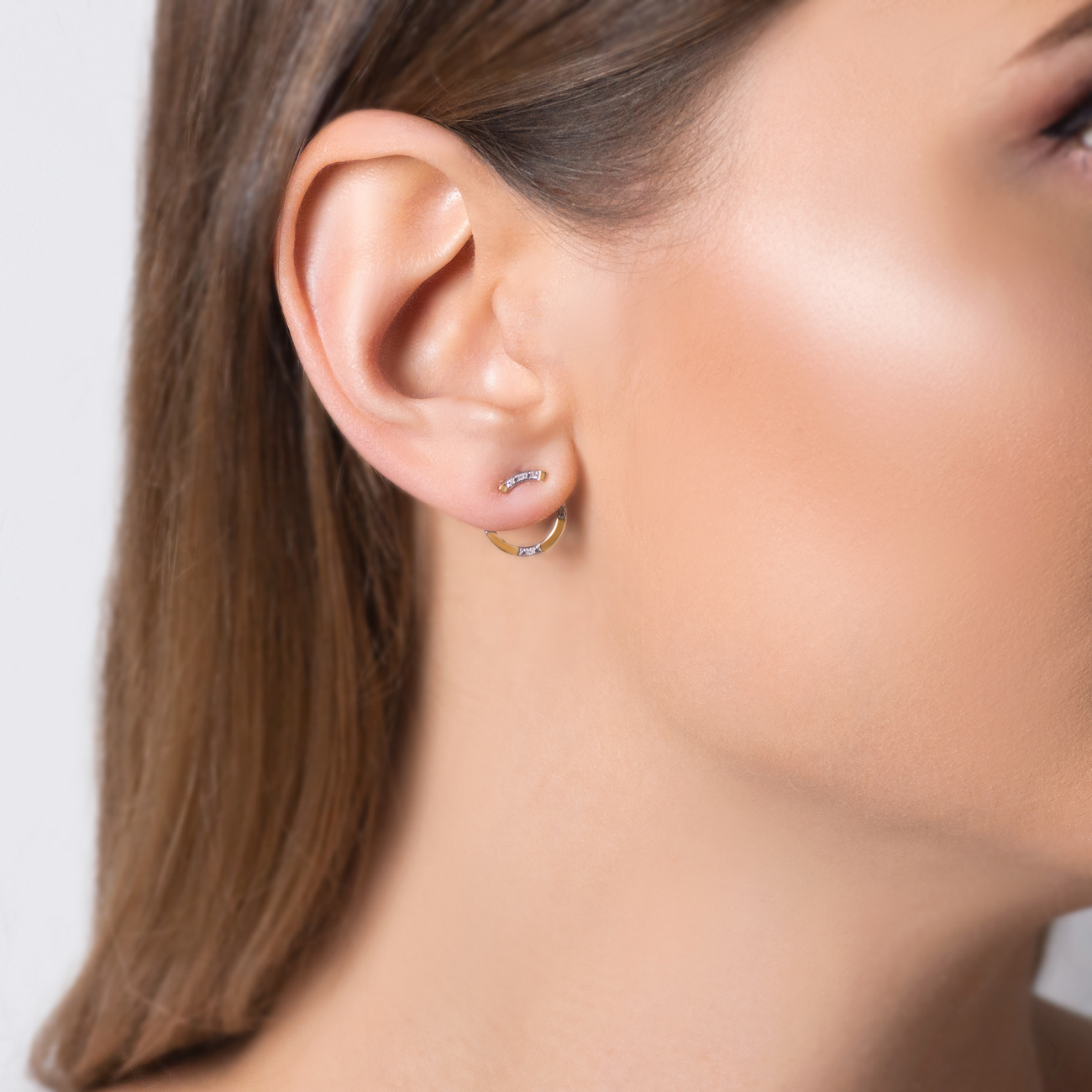 Ohrringe Creolen  Savicki: Gold, Diamanten