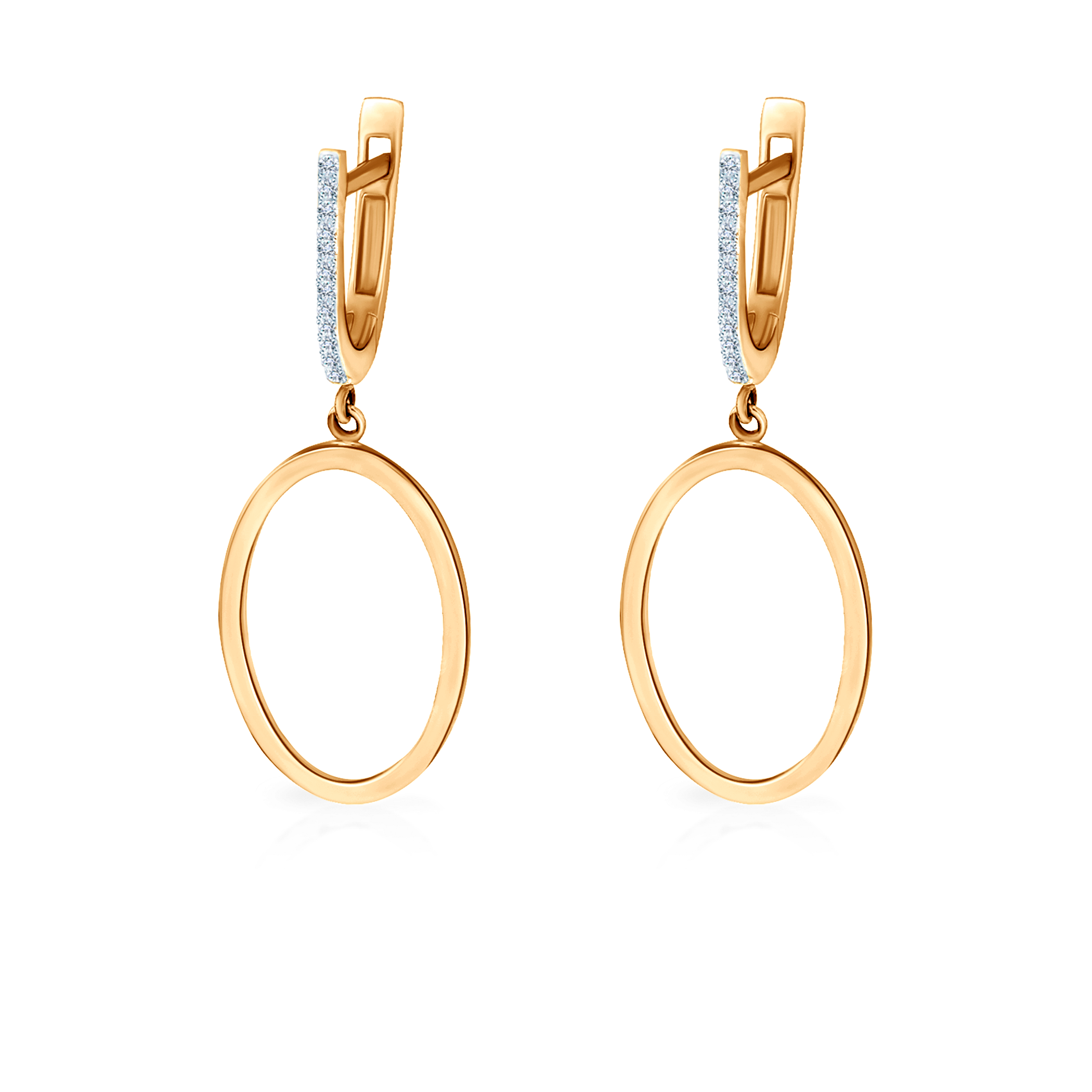 Ohrringe Savicki: Gold, Diamanten