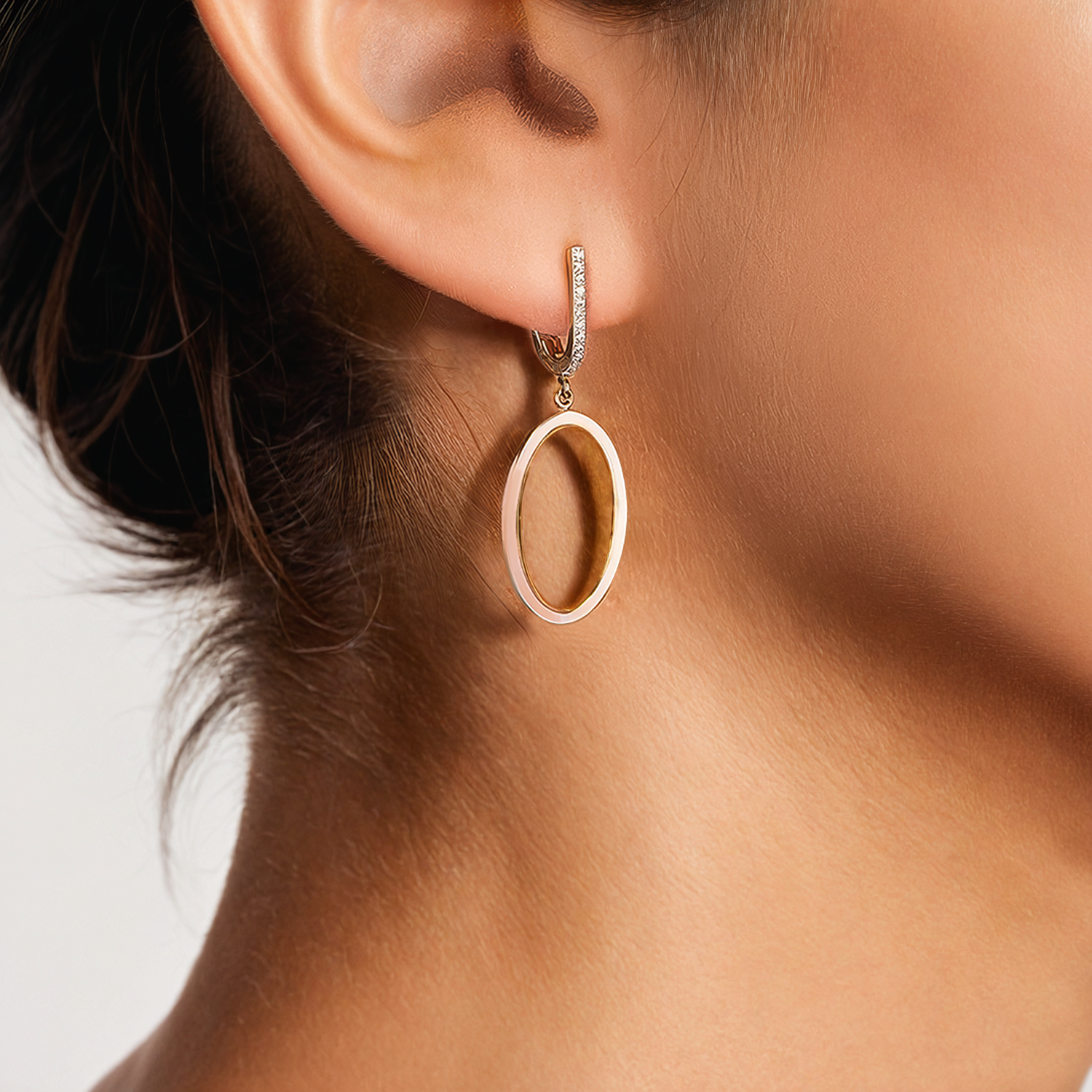 Ohrringe Savicki: Gold, Diamanten