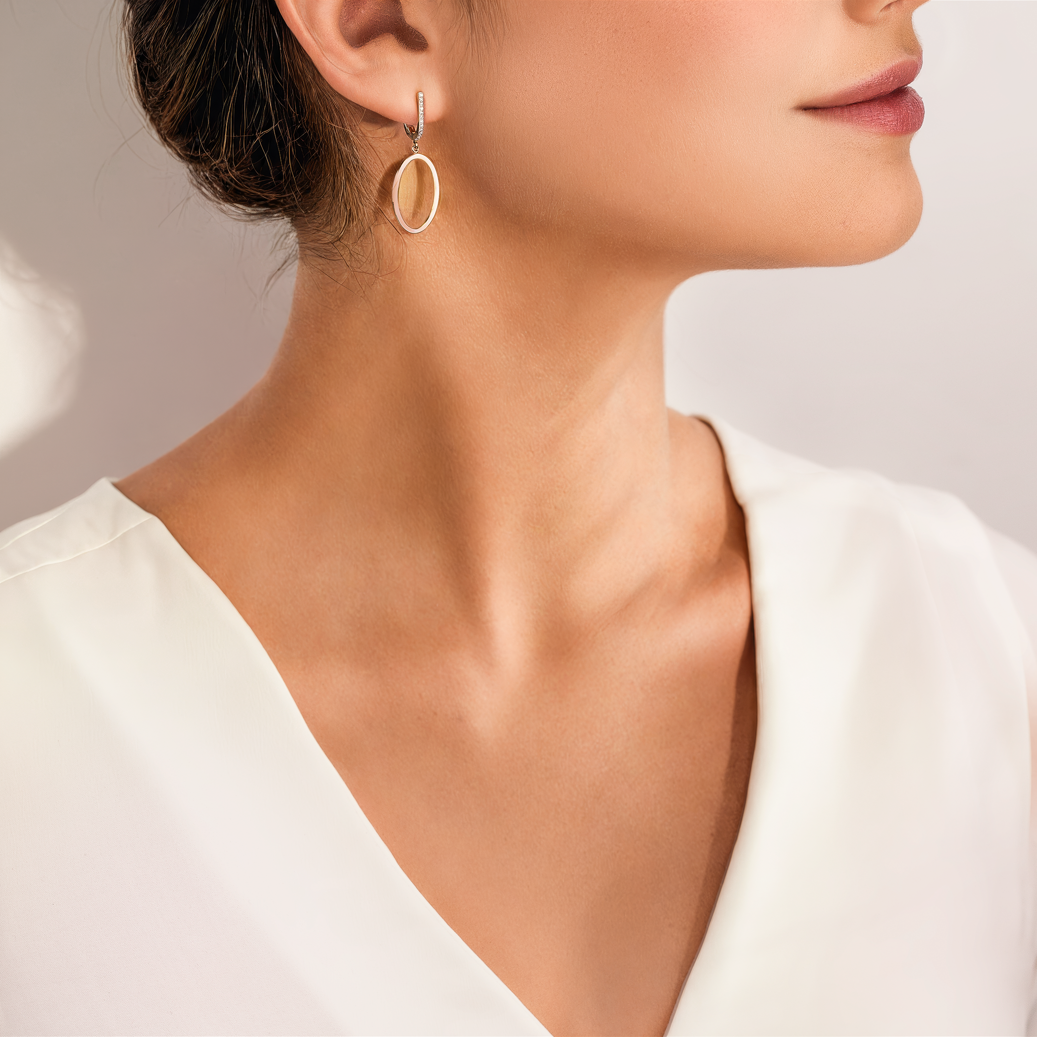 Ohrringe Savicki: Gold, Diamanten